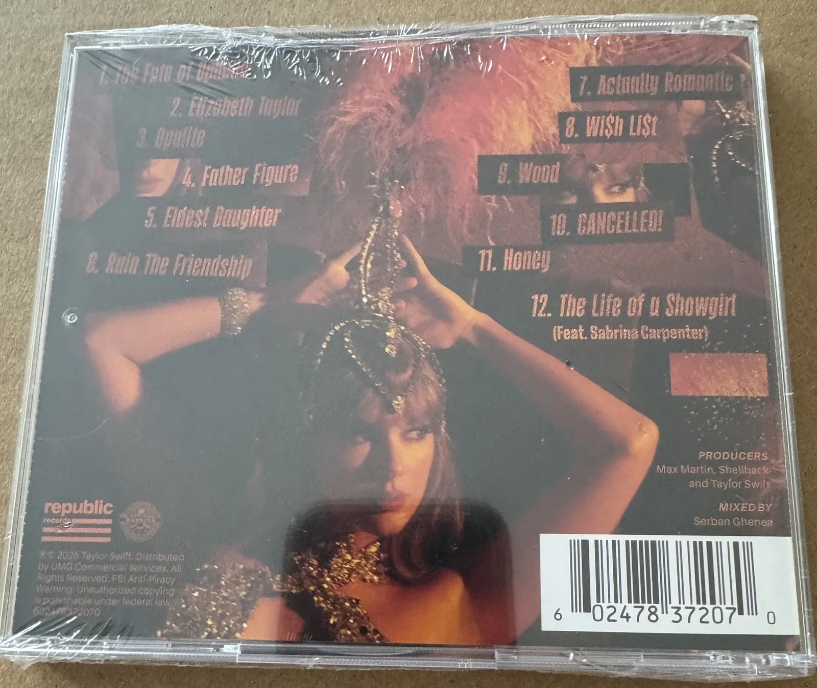Taylor Swift - The Life of a Showgirl CD + Hand Signed Photo 1 - SEALED, изображение 2