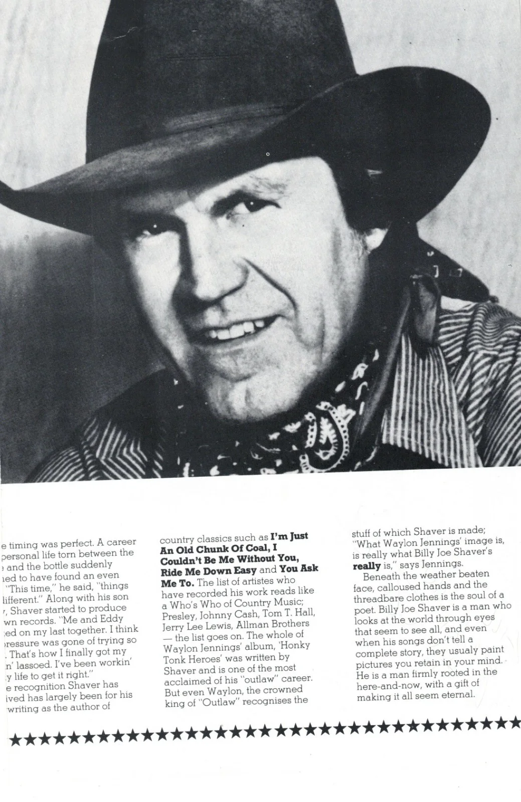 Townes Van Zandt HAND SIGNED Program Photo! Pancho and Lefty! Country! Autograph, image 2