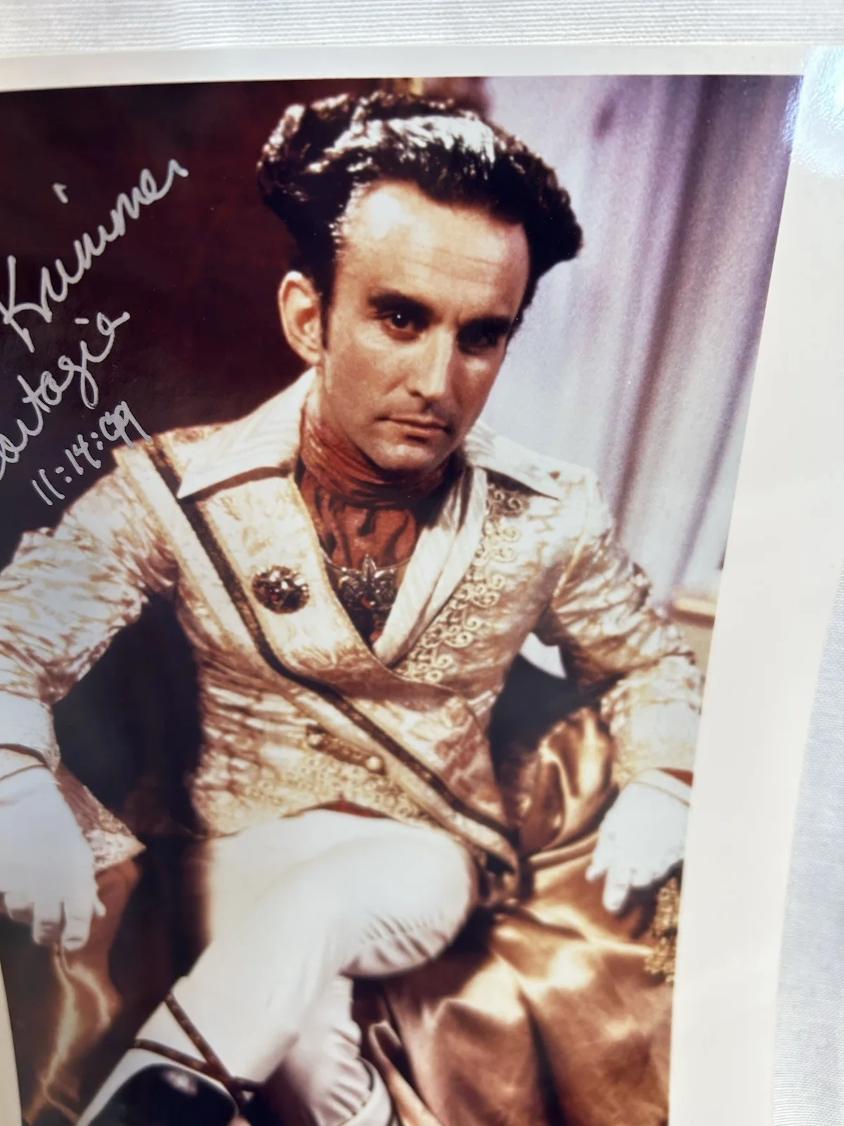Robert Krimmer — Babylon 5 Robert Krimmer Signed 8x10 Emperor Cartagia Vulkon 99 Show W/ Photo, изображение 3