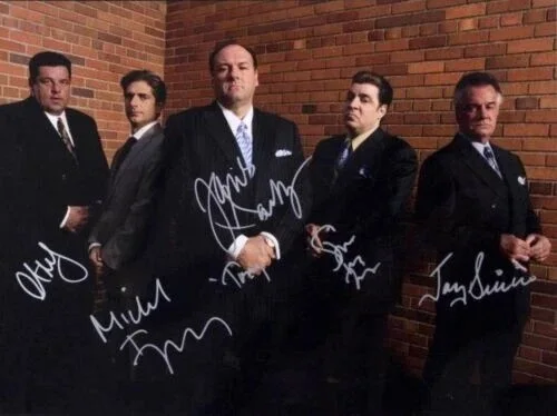 THE SOPRANOS CAST — THE SOPRANOS HBO TV SHOW CAST 8X11 SIGNED PHOTO AUTOGRAPH ALL SIGNATURES POSTER
