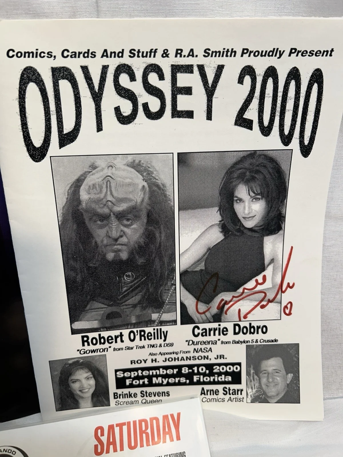 Conaway, Doyle, Dobro — Babylon 5 Cast Signed Lot of 3 Jerry Doyle, Jeff Conaway, Carrie Dobro, изображение 5