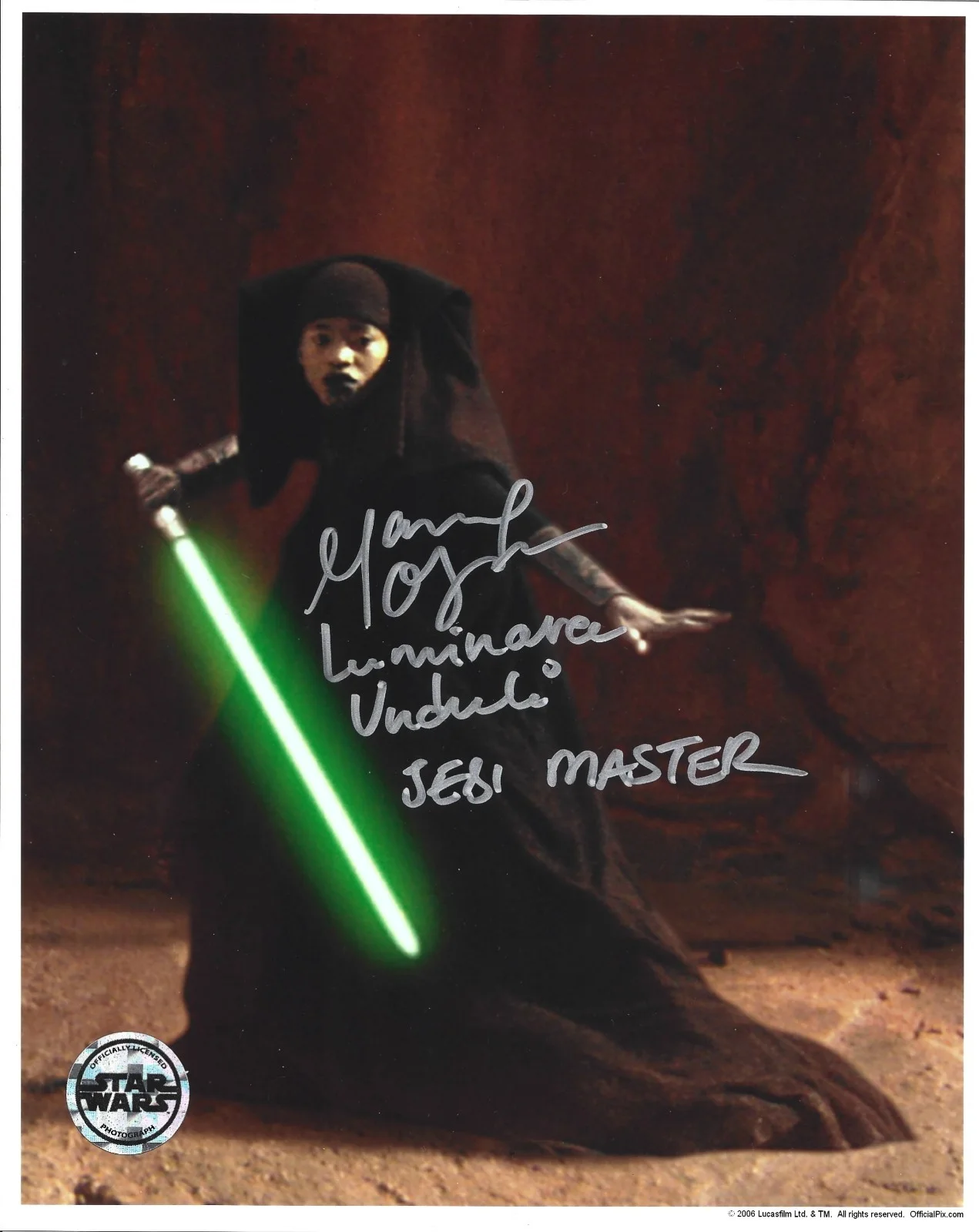 Mary Oyaya — Mary Oyaya Luminara Unduli Signed Official Pix Star Wars 8x10 Photo Autograph