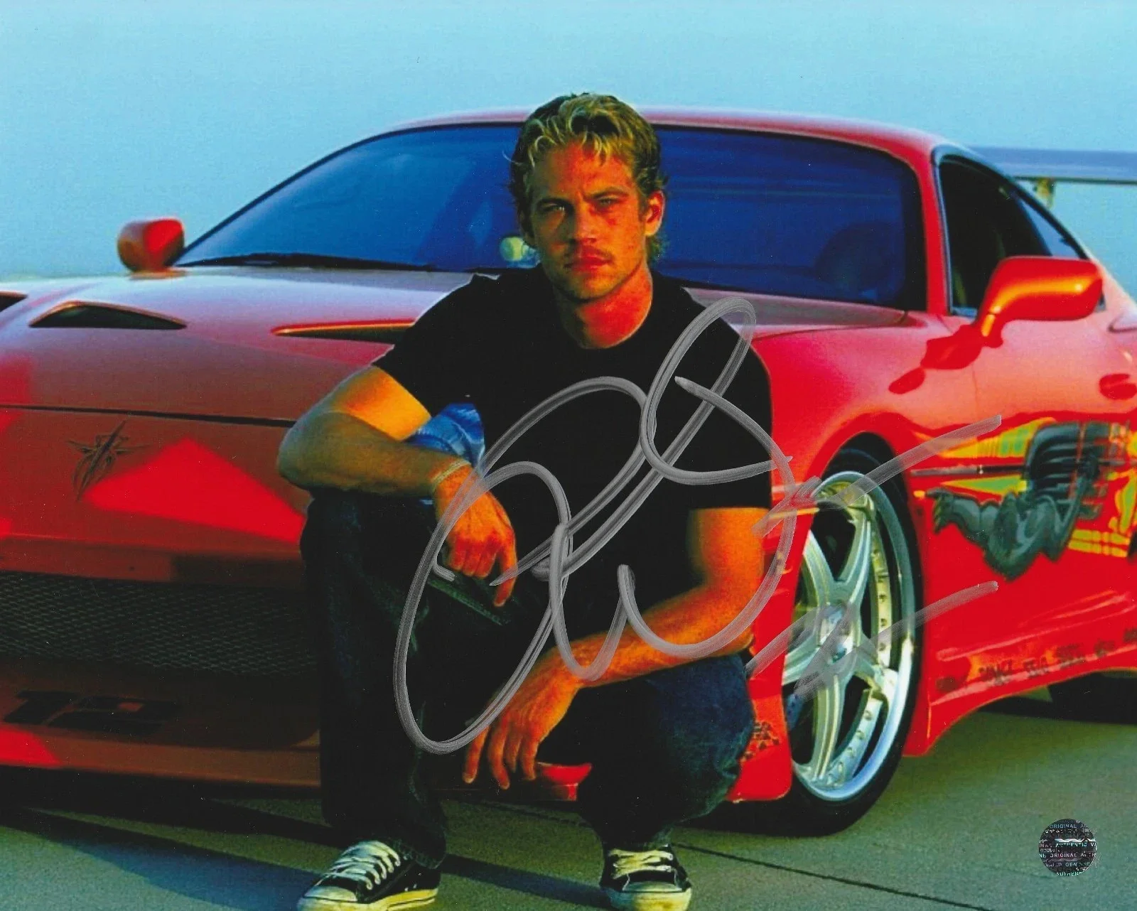 PAUL WALKER VIN DIESEL — FAST & FURIOUS 8X11 SIGNED PHOTO AUTOGRAPH PAUL WALKER VIN DIESEL POSTER REPRINT