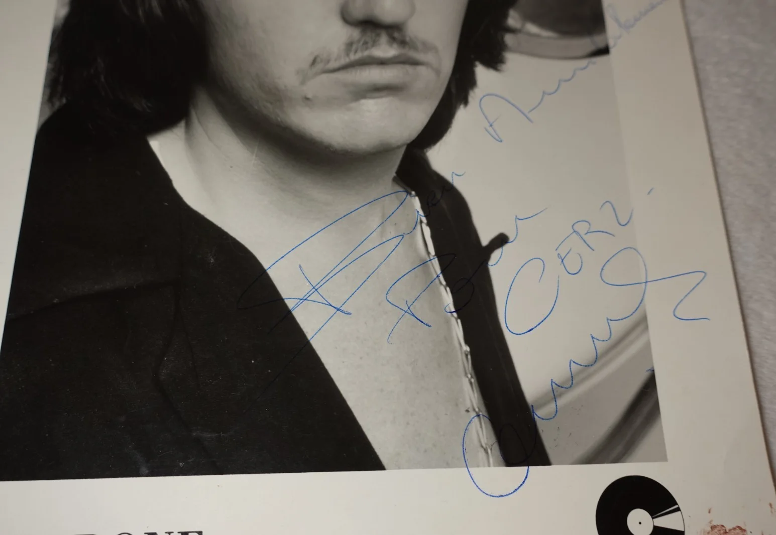 Marc Cerrone SIGNED Disco Electronic Cotillion Records Vintage Promotional Photo, image 4