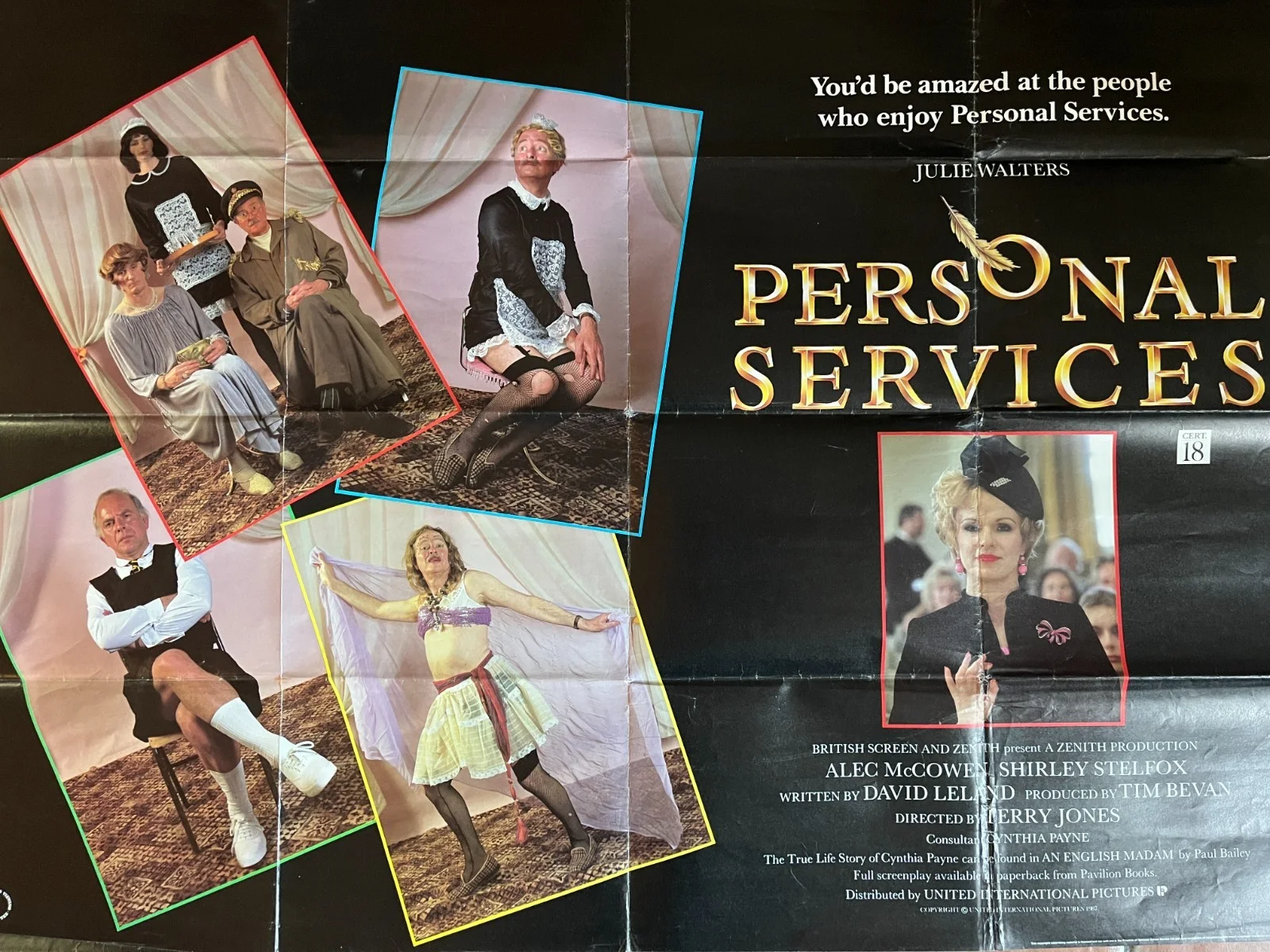 Original Movie Poster, Circa 1980's. [ PERSONAL SERVICES ], image 3