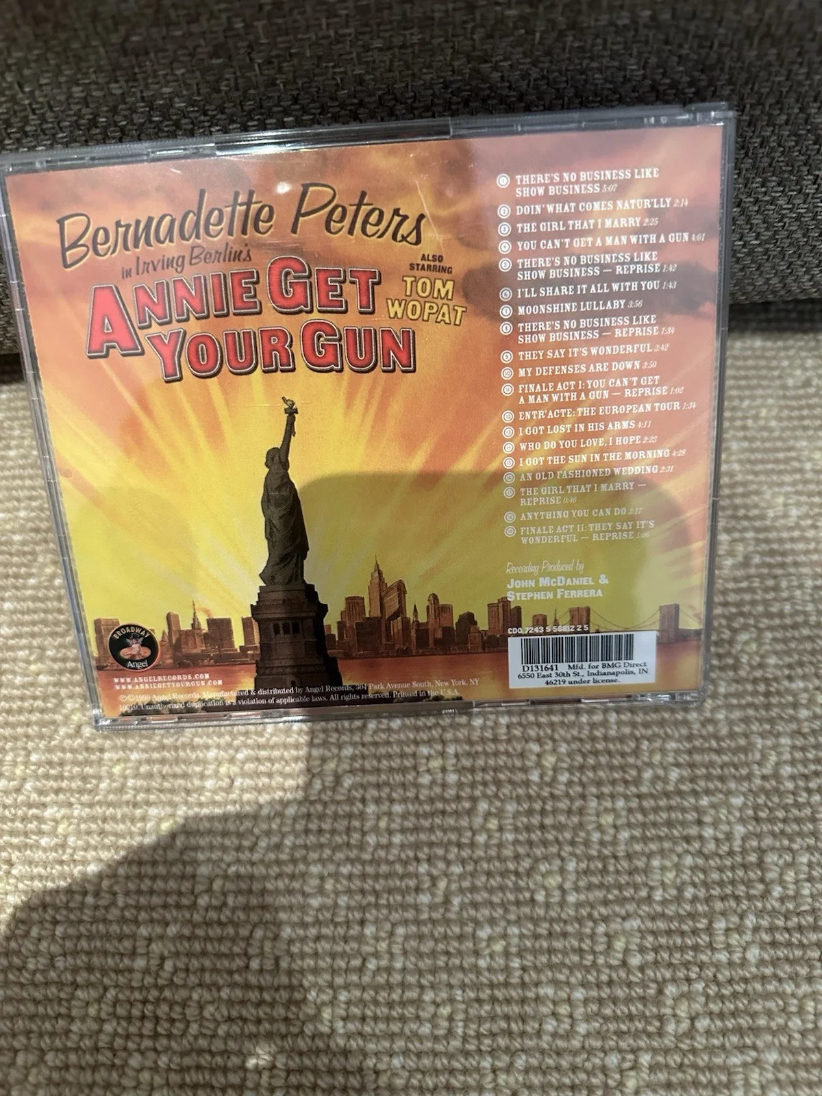 Bernadette Peters Annie Get Your Gun Broadway Signed CD, image 2