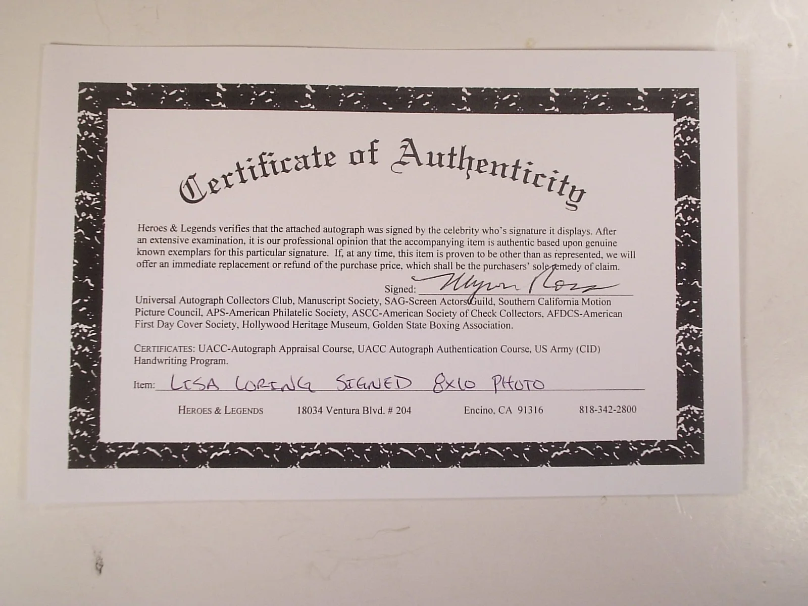 Lisa Loring — Lisa Loring Wednesday Addams Signed 8 X 10 Photo Addams Family W/COA, изображение 3