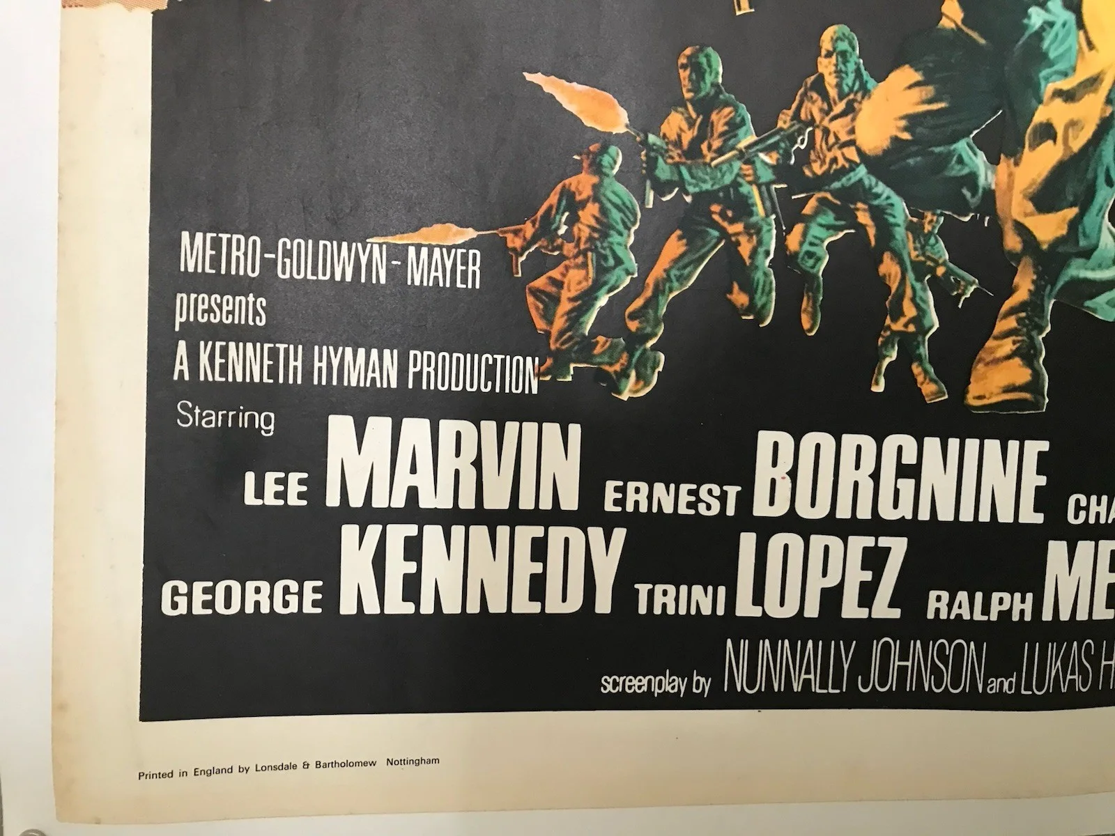 The Dirty Dozen (MGM, 1967). Original British Quad (30” x 40”). Linenbacked., изображение 3