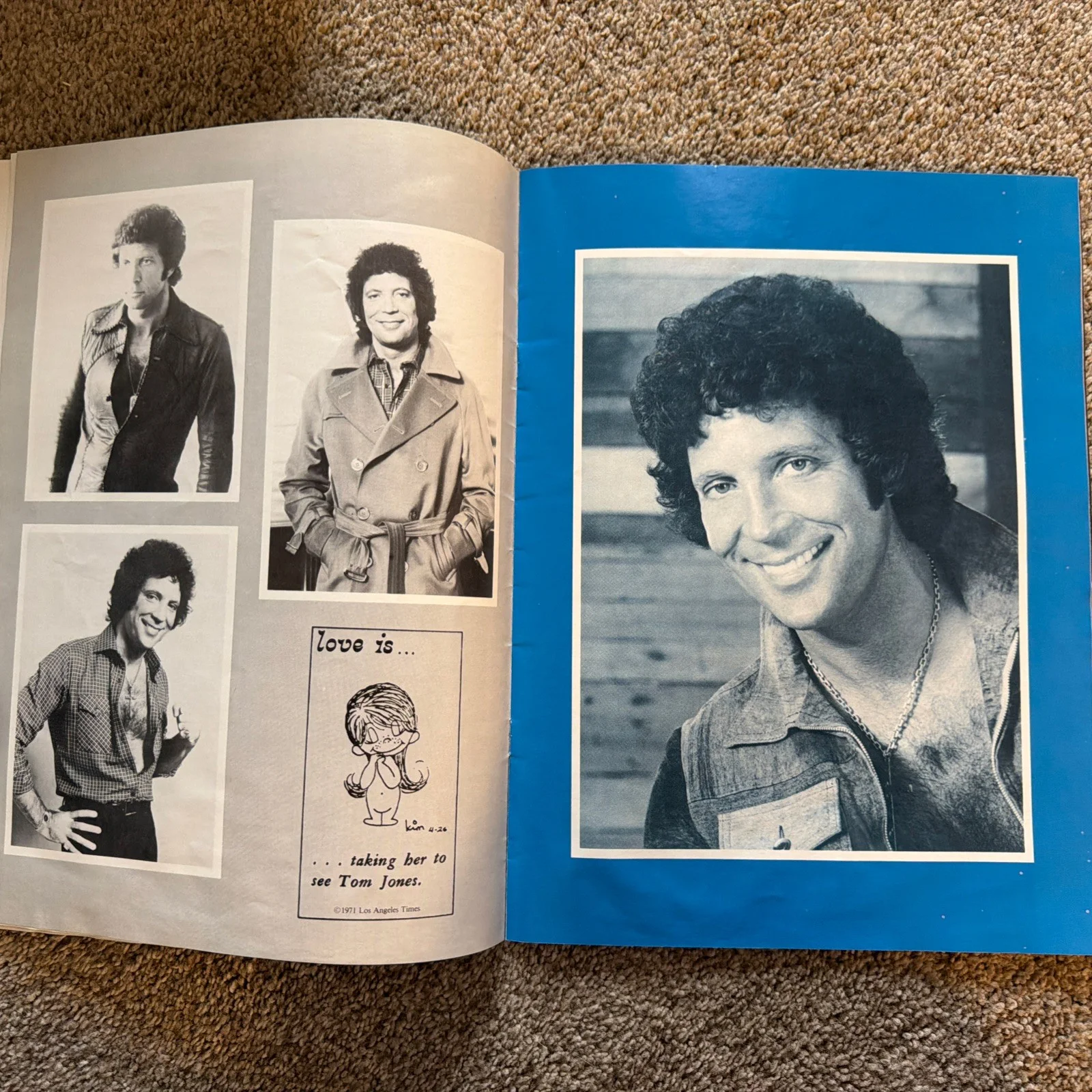 Tom Jones - 1979 Tour Concert Souvenir Program Book Autographed, image 5
