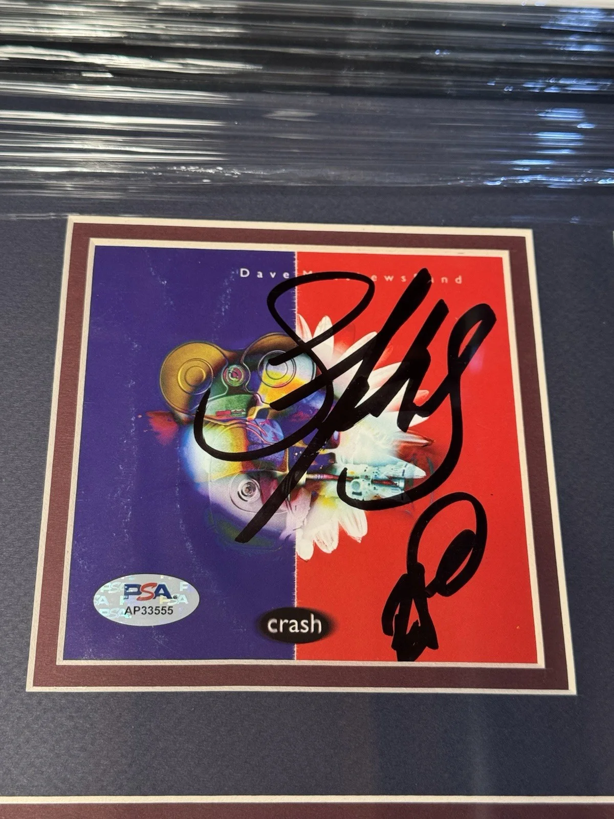 DAVE MATTHEWS BAND SIGNED AUTOGRAPH CRASH CD FRAMED PSA COA CARTER STEFAN BOYD, image 4