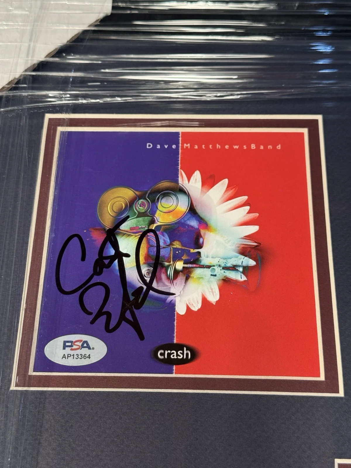 DAVE MATTHEWS BAND SIGNED AUTOGRAPH CRASH CD FRAMED PSA COA CARTER STEFAN BOYD, image 5