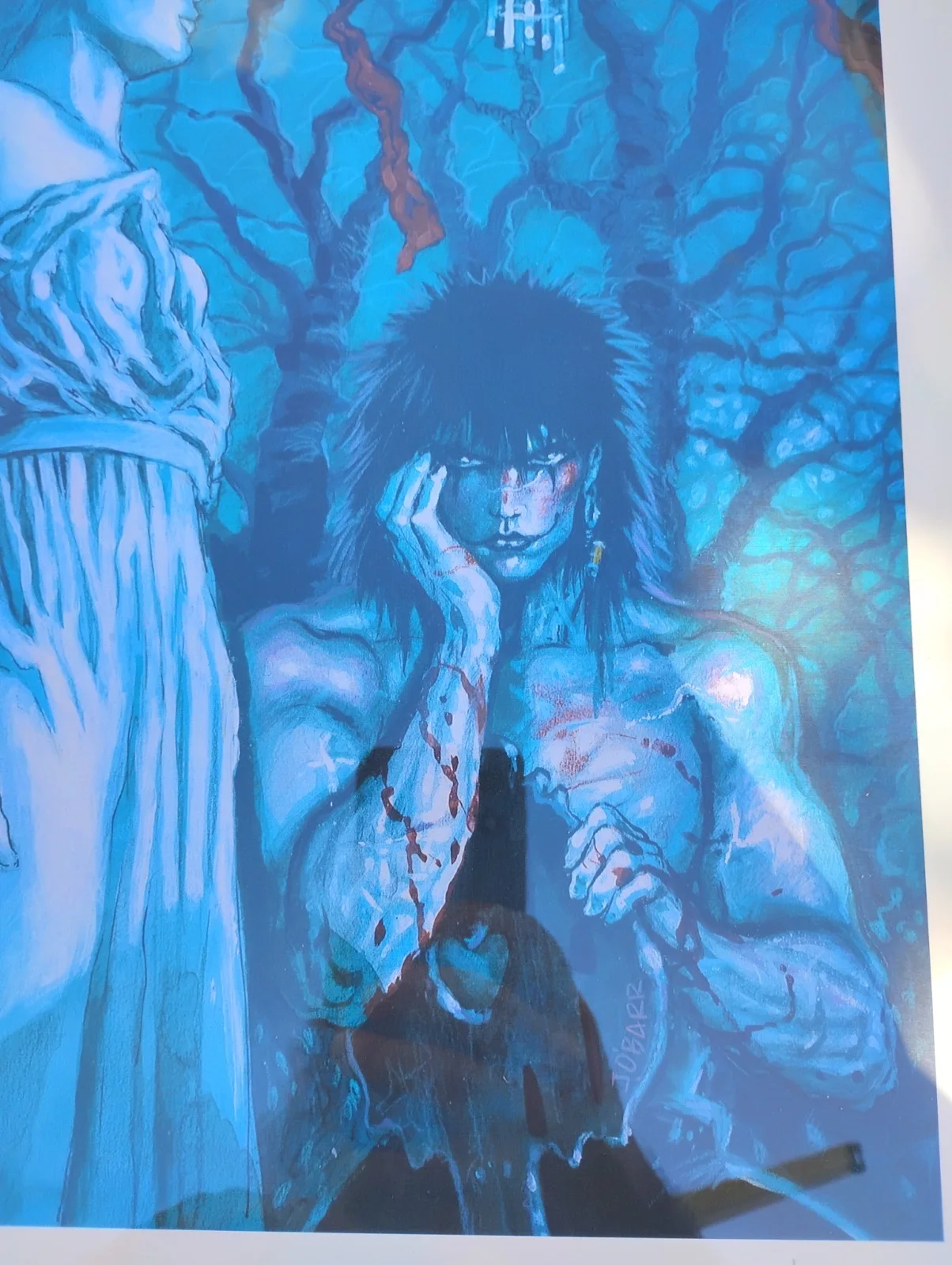 James O'Barr Autographed Signed 16x20 Art Print 203/1500 Eric Draven The Crow, image 2