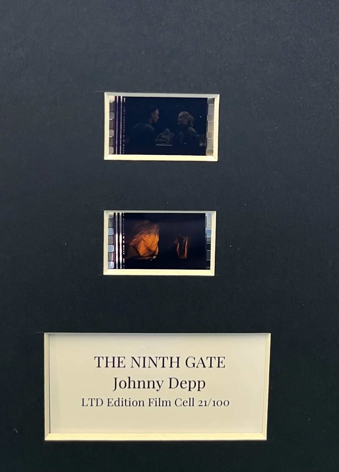 THE NINTH GATE . 35mm Film Cell Mounted Display, image 3