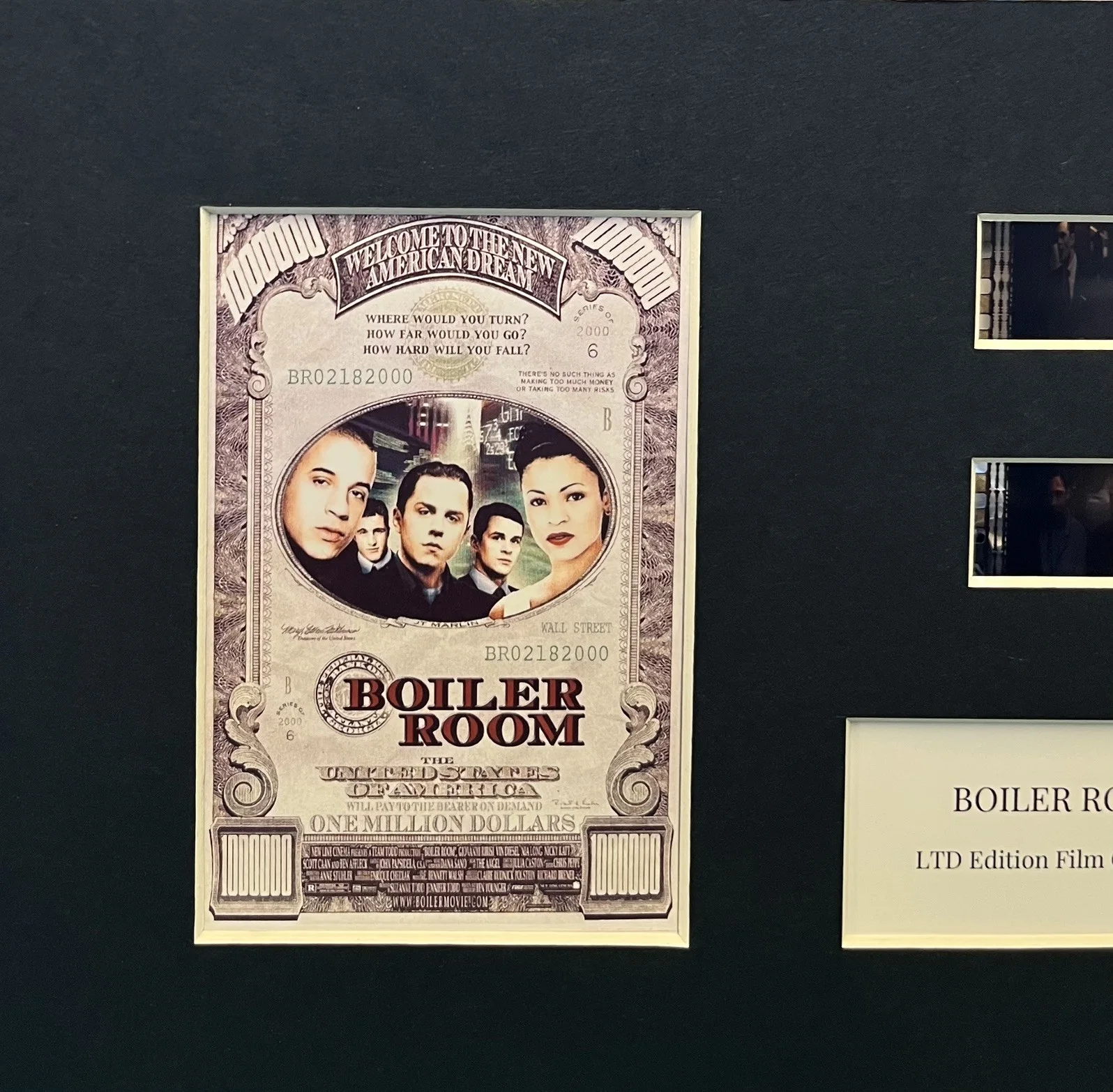 BOILER ROOM. 35mm Film Cell Mounted Display, image 3