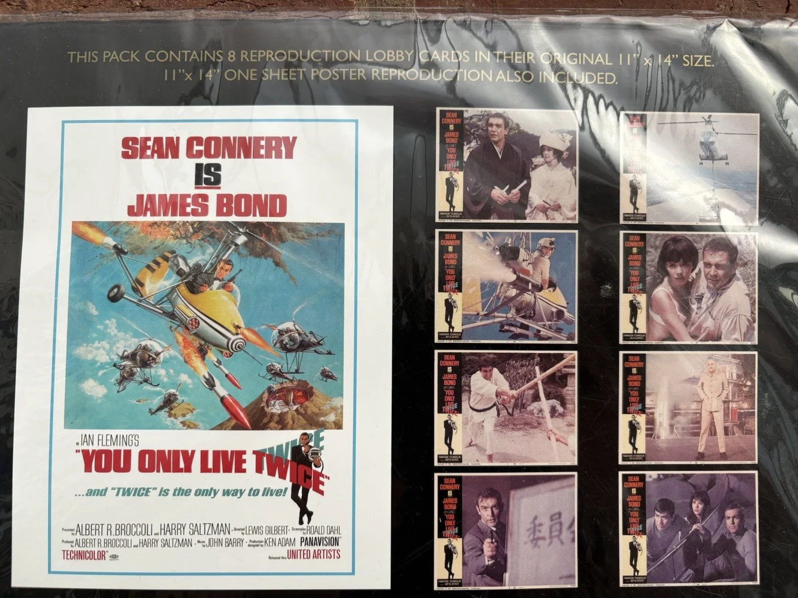 Brand New James Bond 007 You Only Live Twice Lobby Card Set Limited Edition, изображение 5