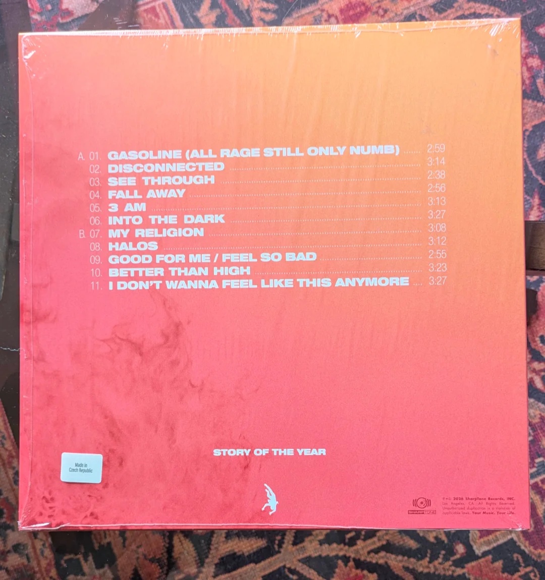 Autographed ARSON Story of the Year vinyl, image 2