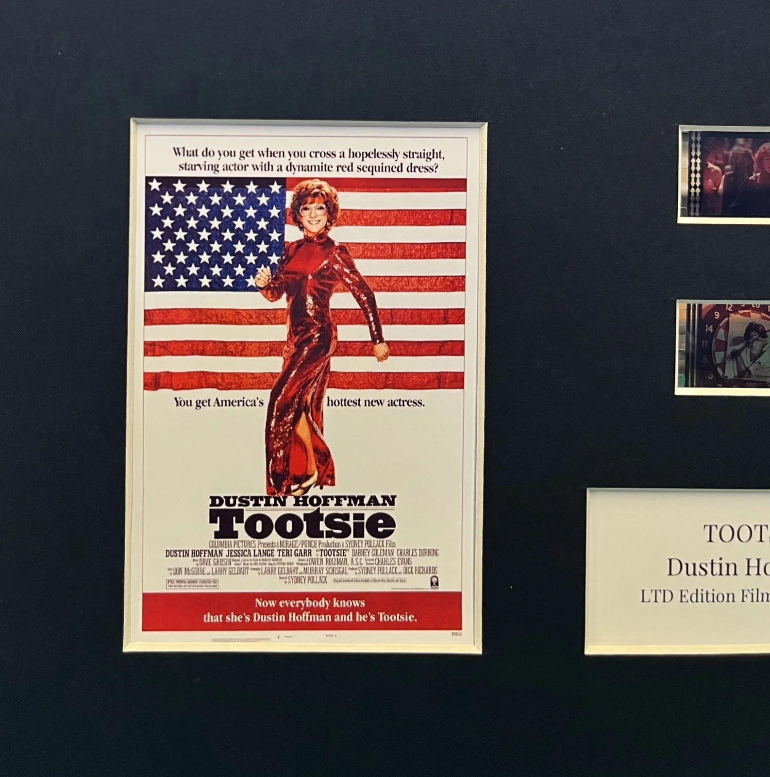 TOOTSIE. 35mm Film Cell Mounted Display, image 2