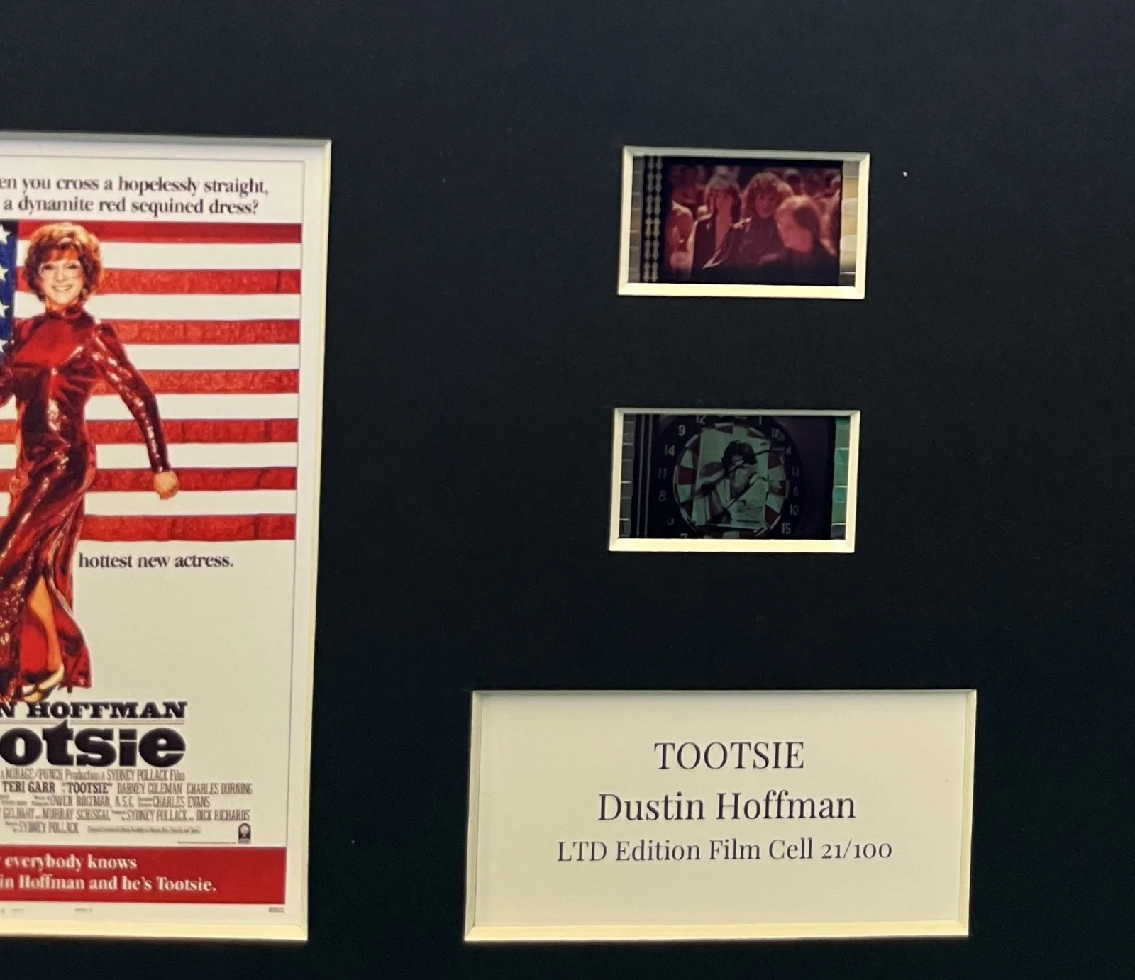 TOOTSIE. 35mm Film Cell Mounted Display, image 3