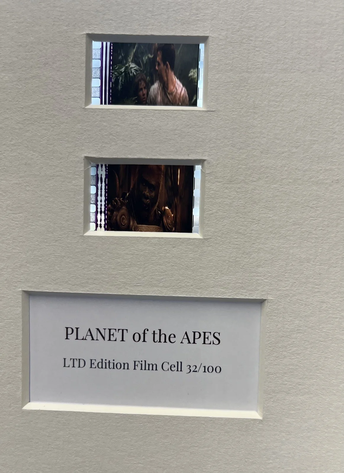 PLANET OF THE APES. 35mm Film Cell Mounted Display, image 3