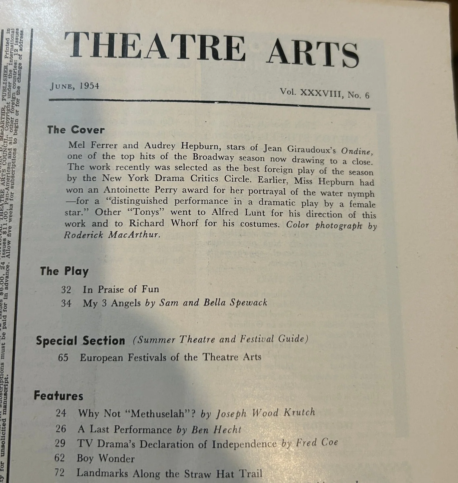 Audrey Hepburn lot of 4 items - 1949 -1963 mags & programmes, изображение 3