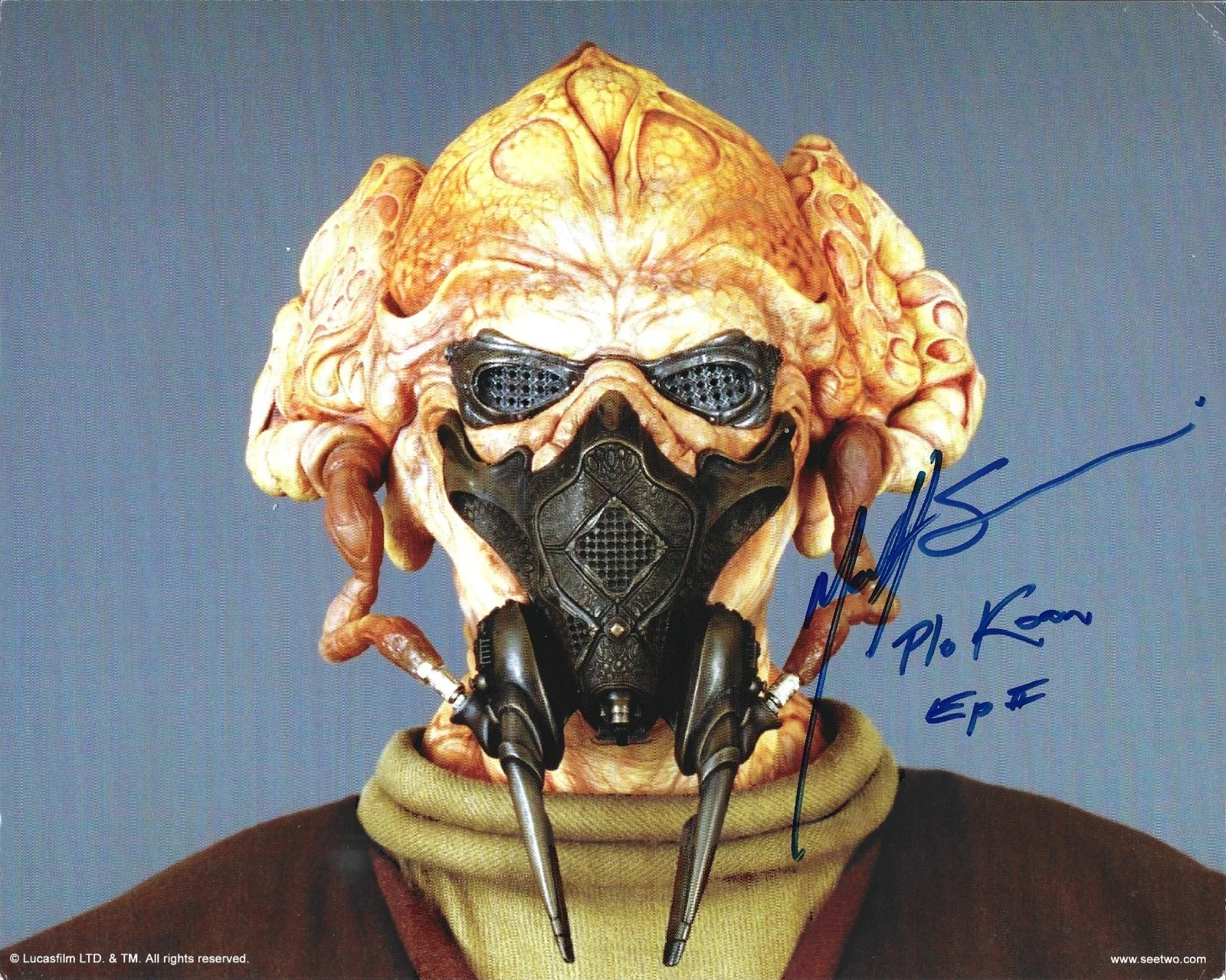 Matt Sloan — Matt Sloan Plo Koon Signed Licensed Star Wars 8x10 Photo Autograph
