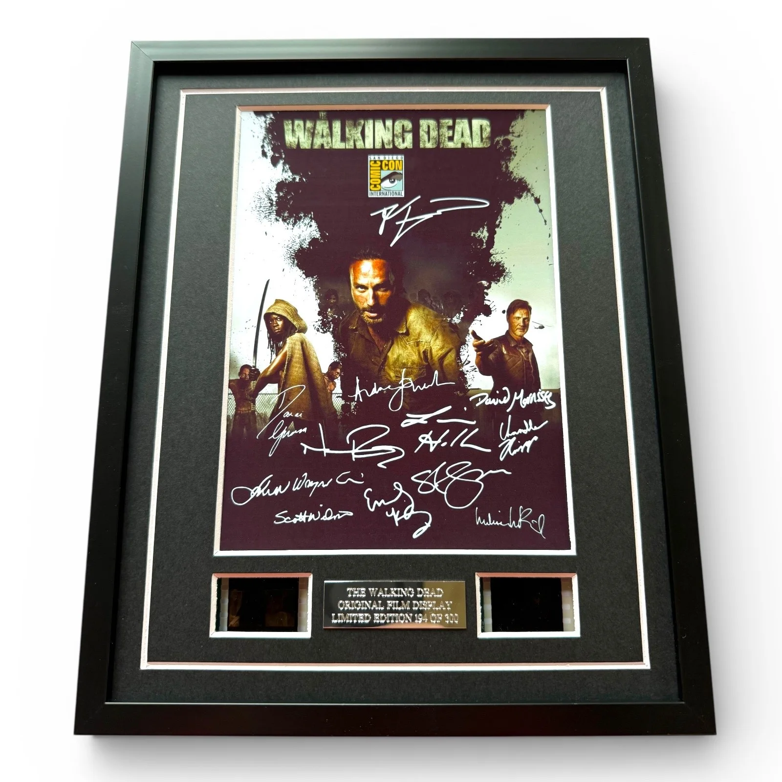 THE WALKING DEAD Signed Film Cells Framed Zombie GIFTS Includes COA, image 2
