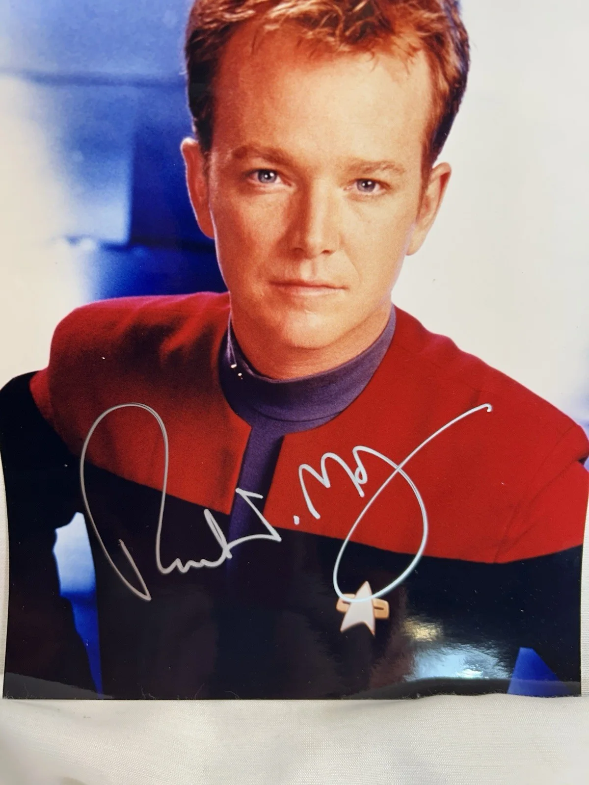 Robert McNeill — Star Trek Voyager Signed 8x10 Photo Robert McNeill as Tom Paris Vulkon 2001 Show, изображение 2
