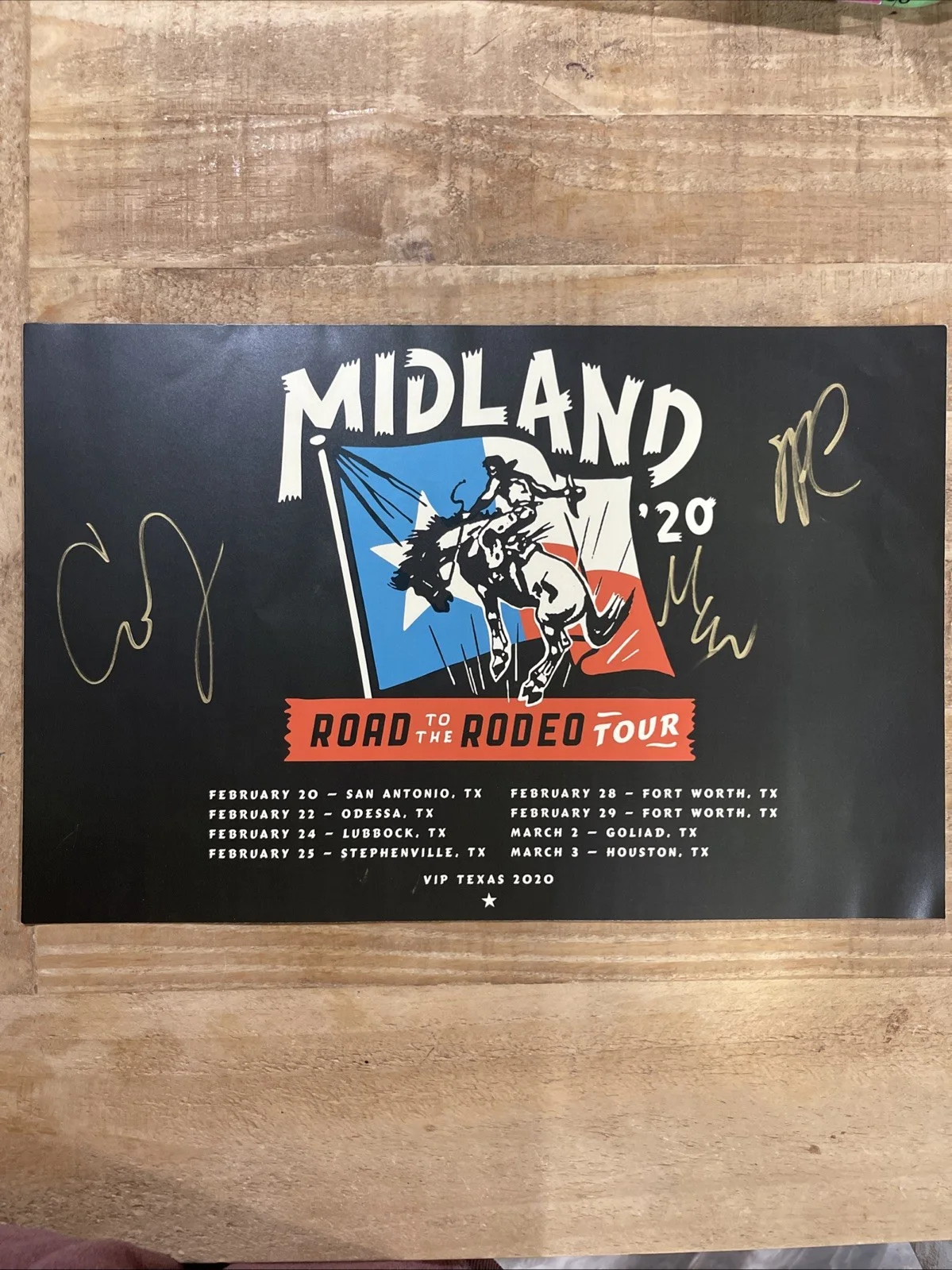 Five Posters Signed By Midland, Mark Wystrach, Jess Carson, And Cameron Duddy, image 3