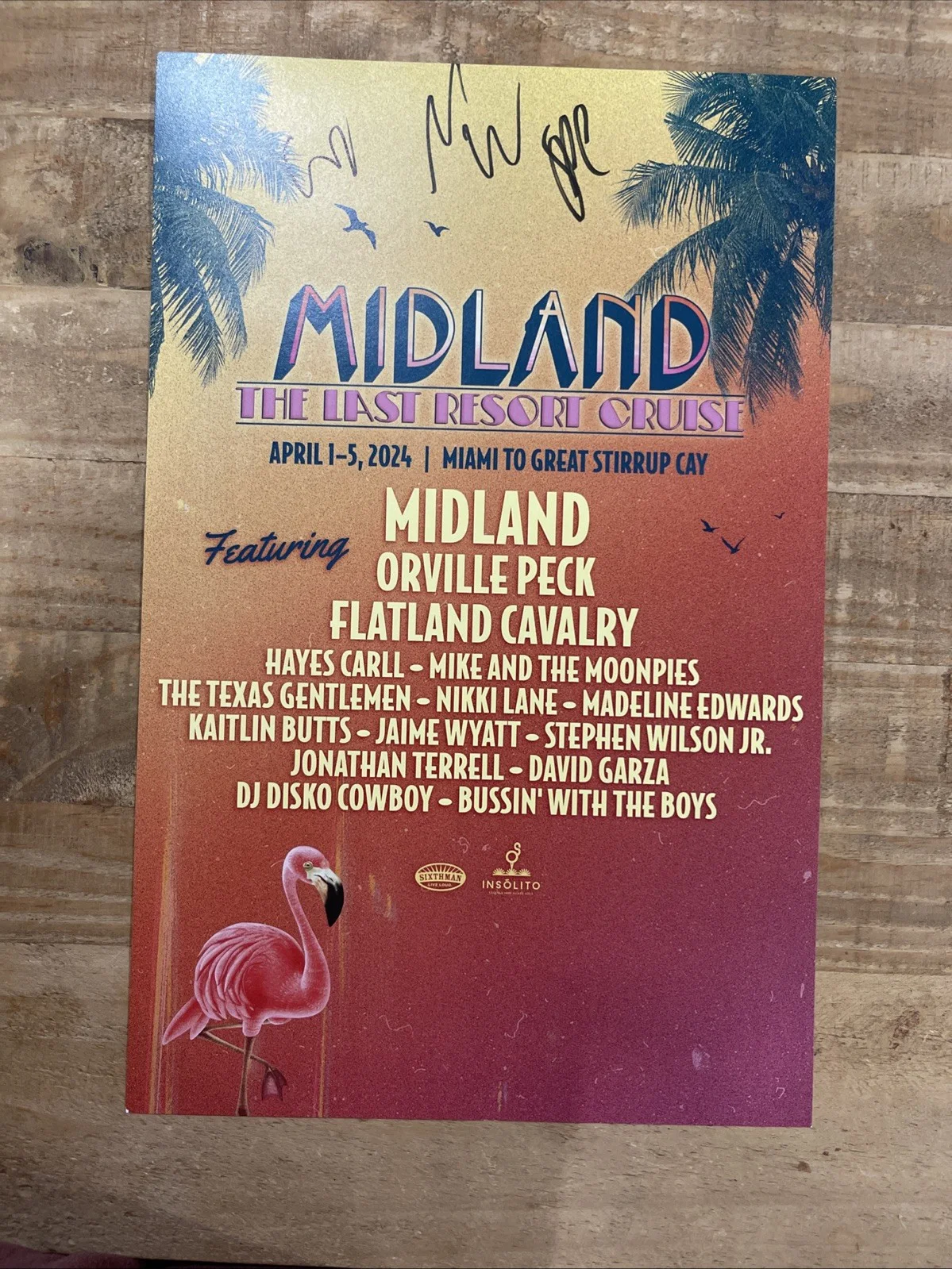 Five Posters Signed By Midland, Mark Wystrach, Jess Carson, And Cameron Duddy, image 5