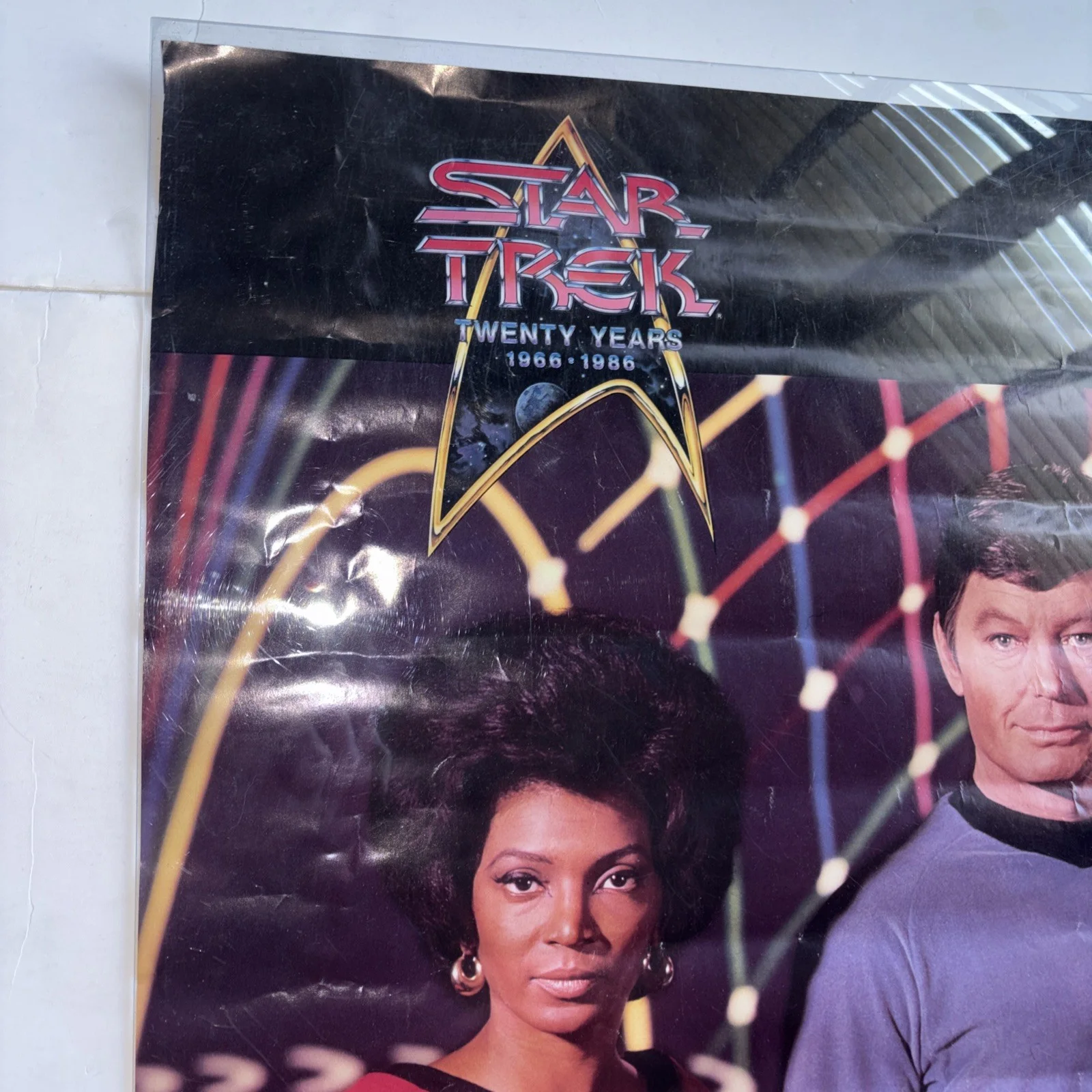 Nichelle Nichols — Vintage Star Trek 20 Years Poster 1966 - 1986 24X36" Signed by Nichelle Nichols, изображение 2