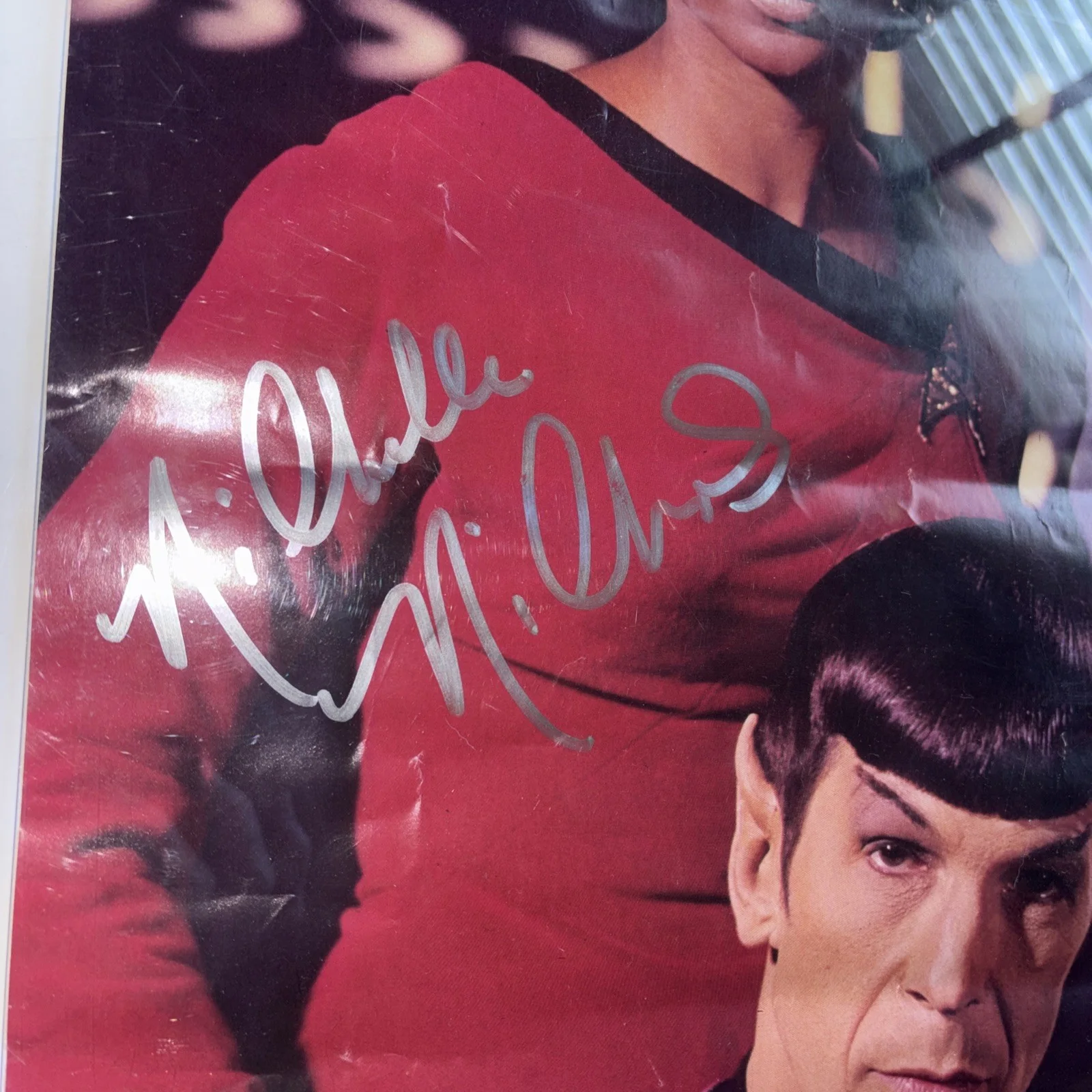 Nichelle Nichols — Vintage Star Trek 20 Years Poster 1966 - 1986 24X36" Signed by Nichelle Nichols, изображение 3