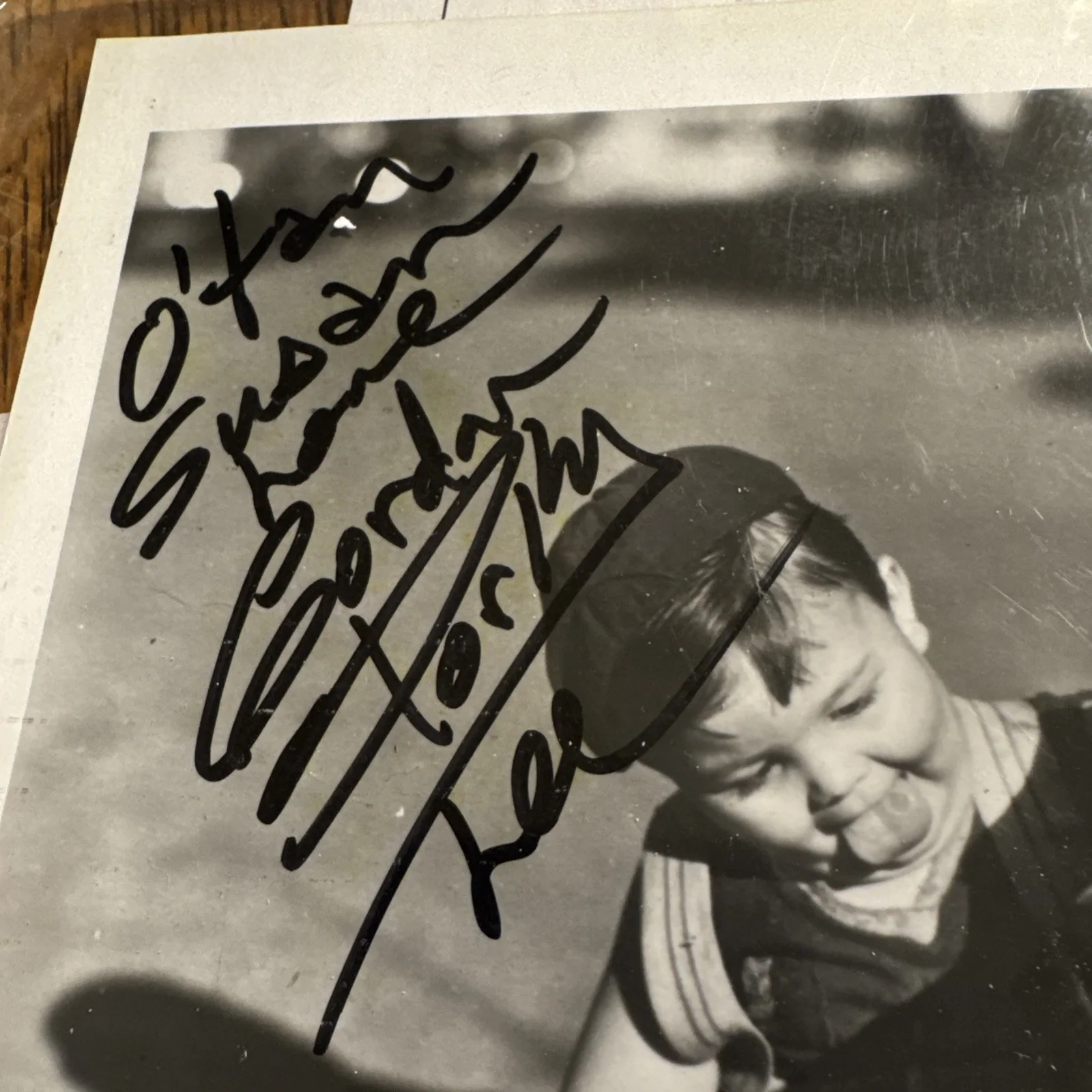 Gordon Porky Lee ORIGINAL Hand signed photo WITH LOA -Little Rascals, image 2