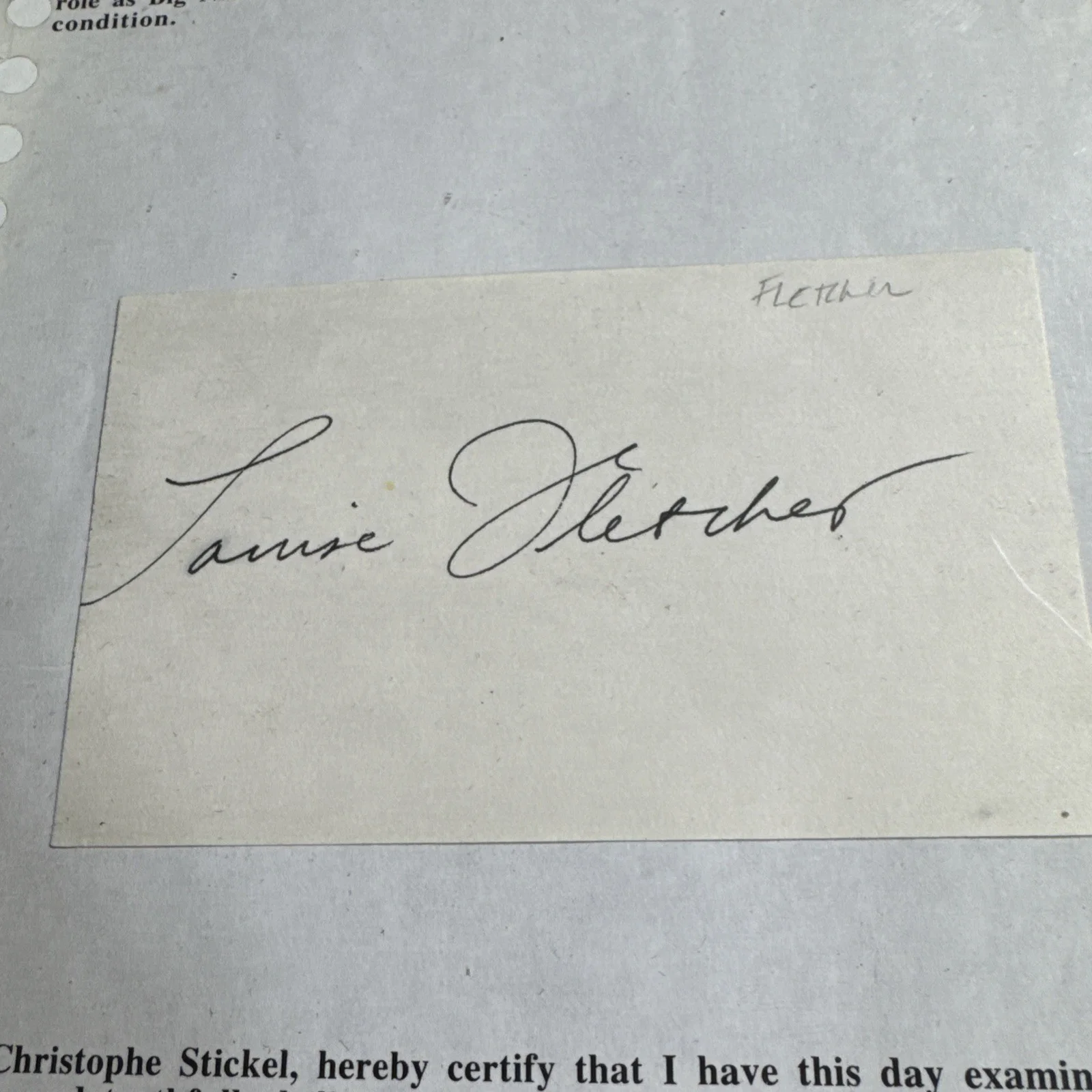 LOUISE FLETCHER PSA CERT. SIGNED 8x10 PHOTO w COA GUARANTEED AUTHENTIC, image 2
