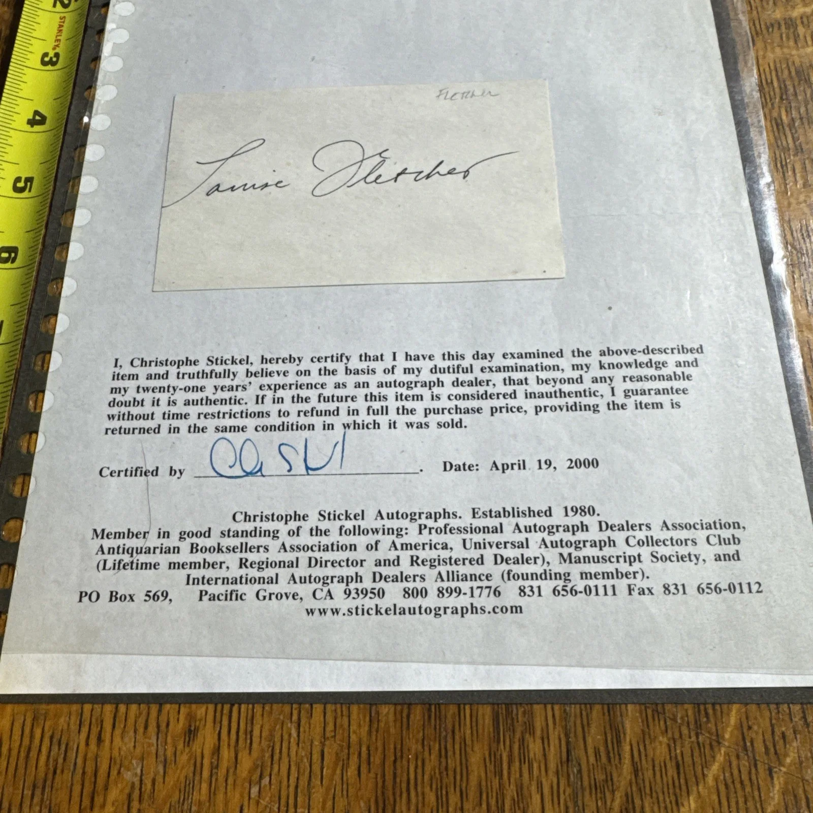 LOUISE FLETCHER PSA CERT. SIGNED 8x10 PHOTO w COA GUARANTEED AUTHENTIC, image 4