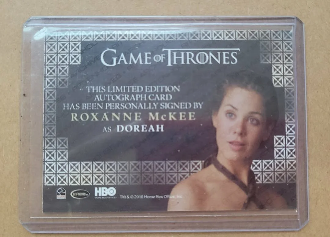 Roxanne McKee — 2018 Game Of Thrones ROXANNE MCKEE Autograph Played Doreah, image 2
