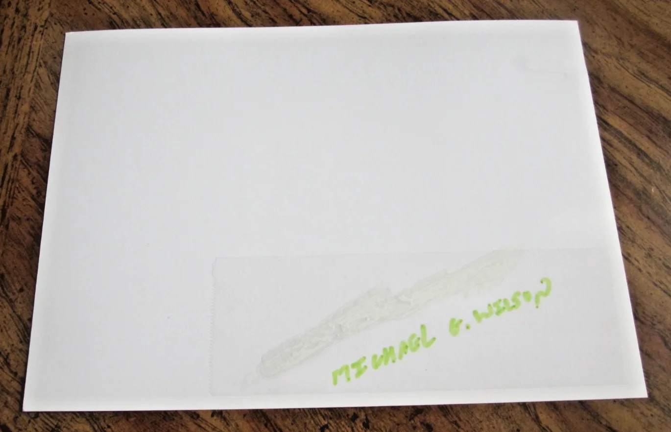 Michael G. Wilson — Michael G. Wilson Producer Autographed 5.75X8.25 Photo "For Your Eyes Only", изображение 2