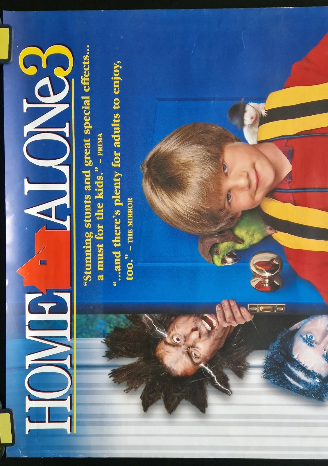 Home Alone 3 1997 VHS Video Store Promo Poster, image 2