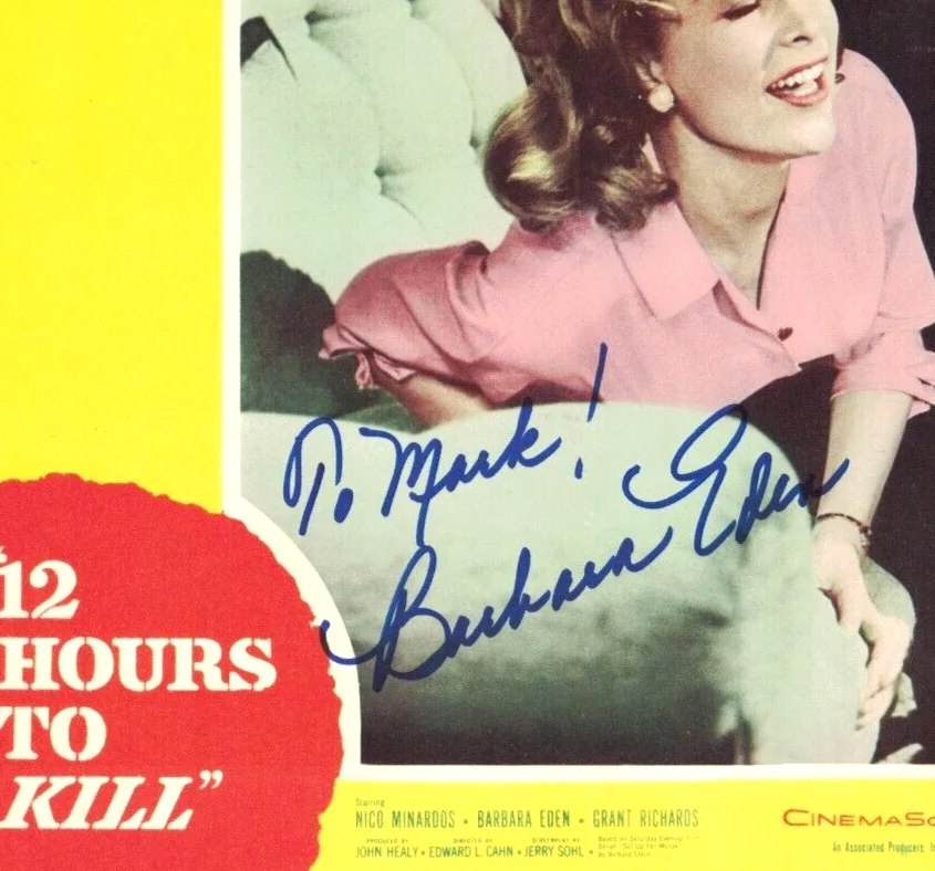Barbara Eden — BARBARA EDEN JSA Autographed 1960 11X14 LC I Dream Of Jeannie FREE SHIP! not PSA, изображение 2