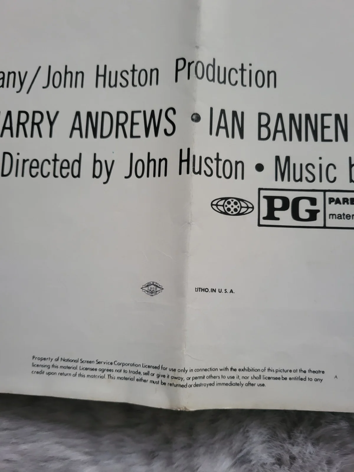 Mackintosh Man Original Lobby Film Poster 40" X 27", изображение 3