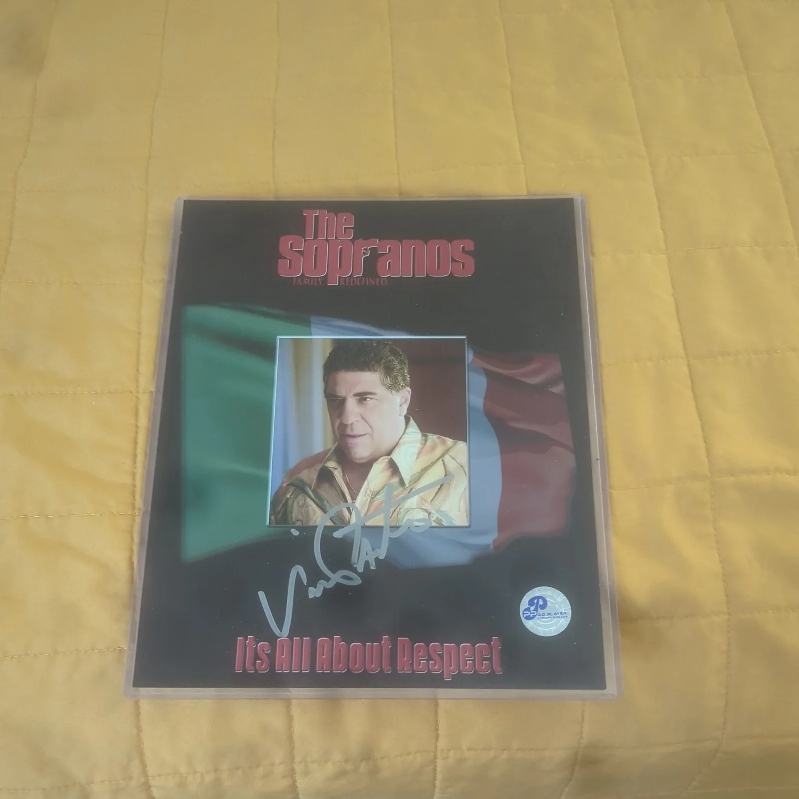 Vincent Pastore — Vincent Pastore Signed 8x10 Photo The Sopranos Autographed COA Pro Player