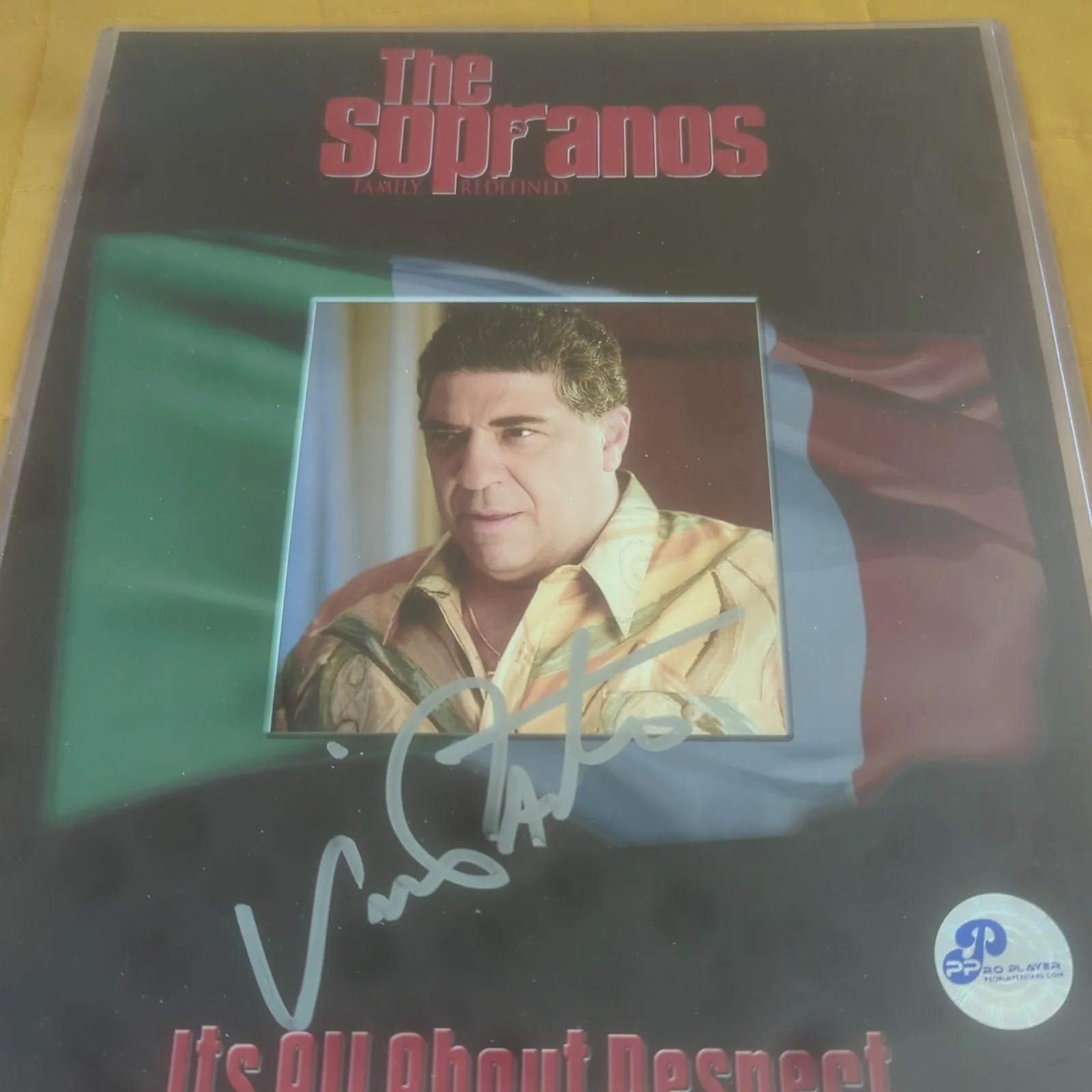 Vincent Pastore — Vincent Pastore Signed 8x10 Photo The Sopranos Autographed COA Pro Player, изображение 2