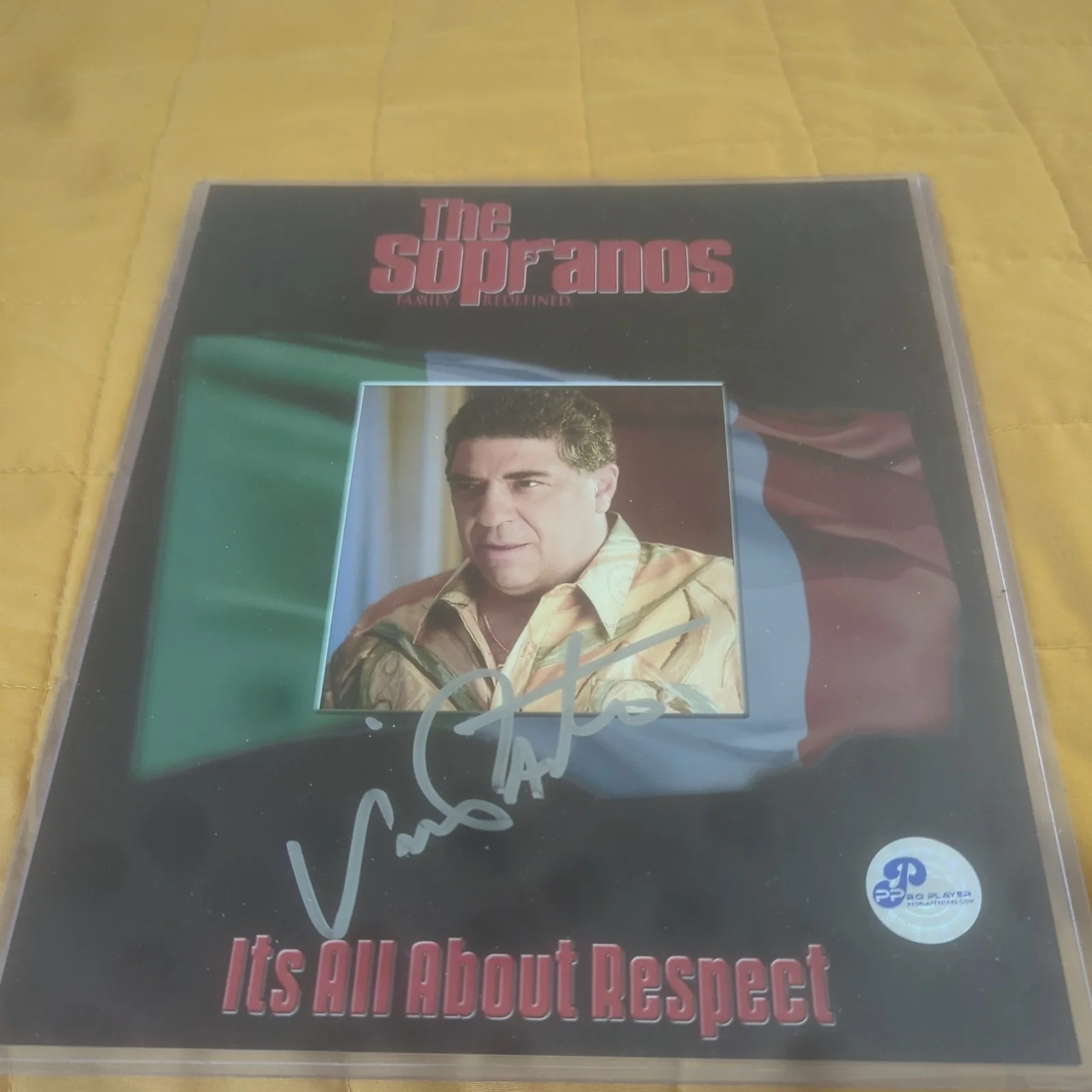 Vincent Pastore — Vincent Pastore Signed 8x10 Photo The Sopranos Autographed COA Pro Player, изображение 4