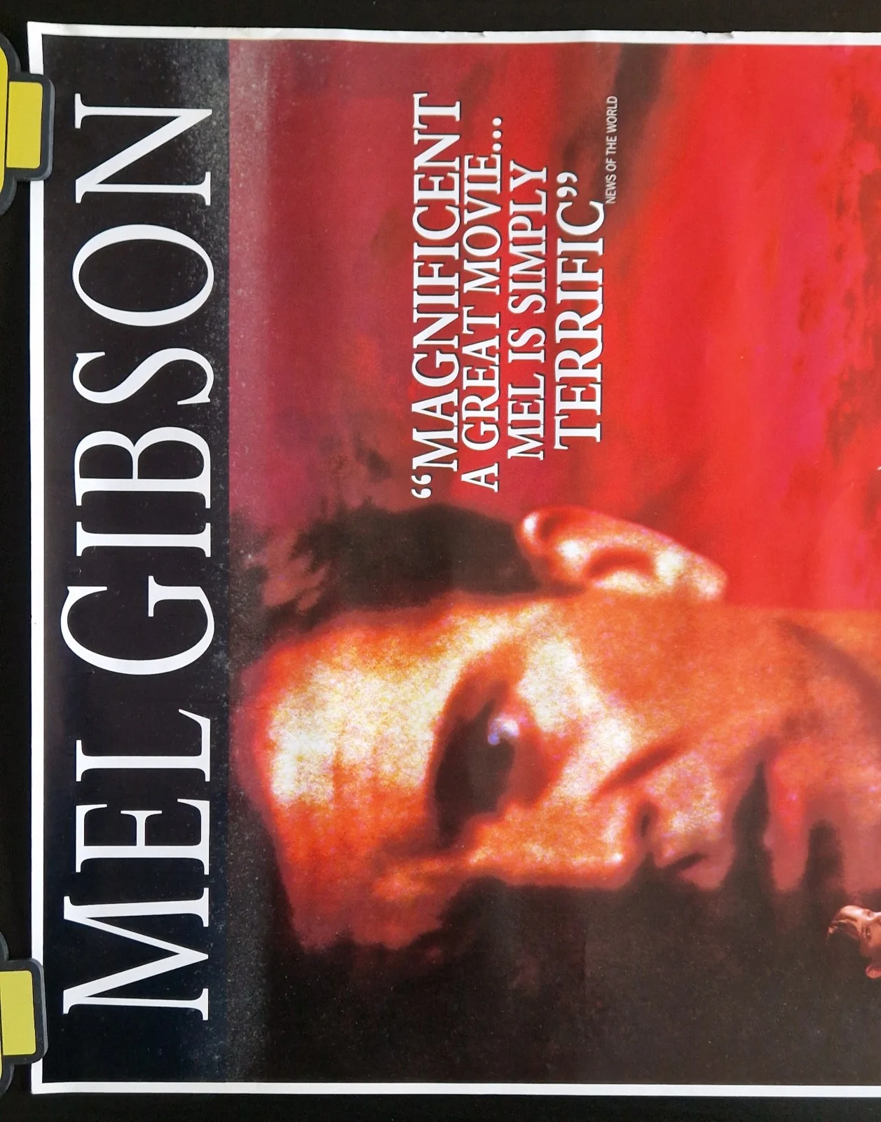 The Man Without a Face 1993 VHS Video Store Promo Poster, image 2