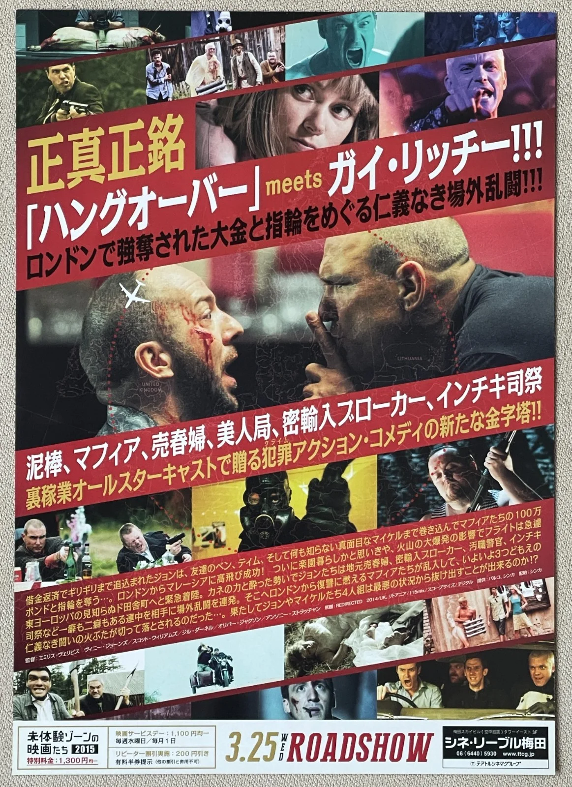 Redirected - 2014 japan Chirashi movie flyer mini poster B5 size, изображение 2