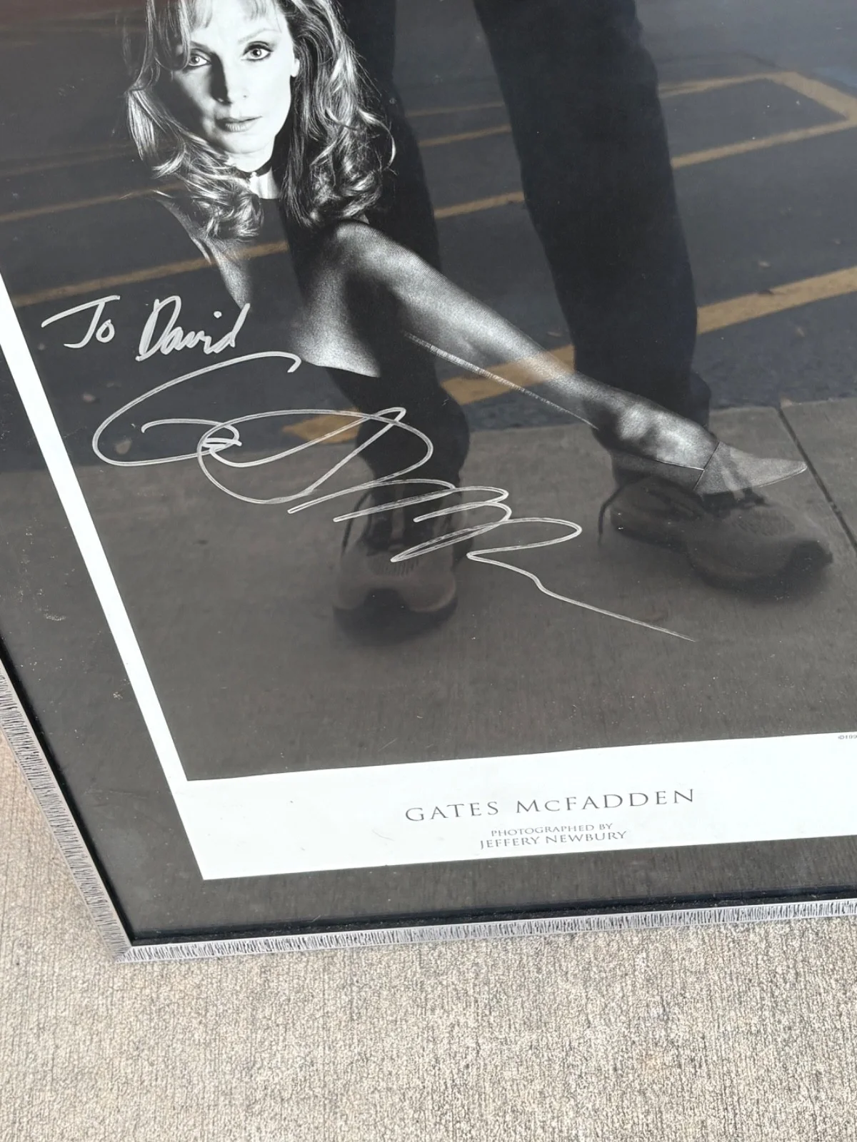 Gates McFadden — Unframed Signed Gates McFadden signed Jeffrey Newbury poster 1997, image 2