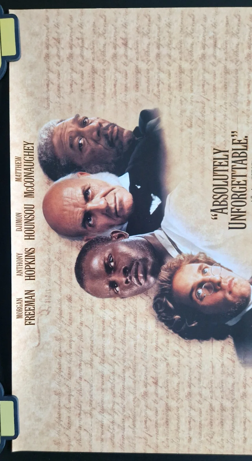 Amistad Film Poster 1997 VHS Video Store Promo Poster, изображение 2