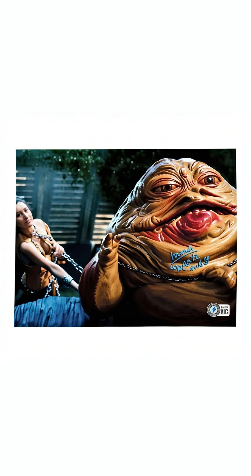 Howie Hammerman — Howie Hammerman Signed Star Wars Return of the Jedi 8x10 Photo Jabbass Burp