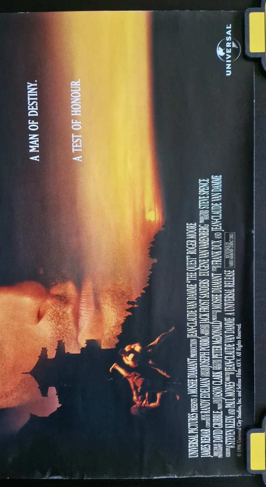 The Quest 1996 VHS Video Store Promo Poster, изображение 3