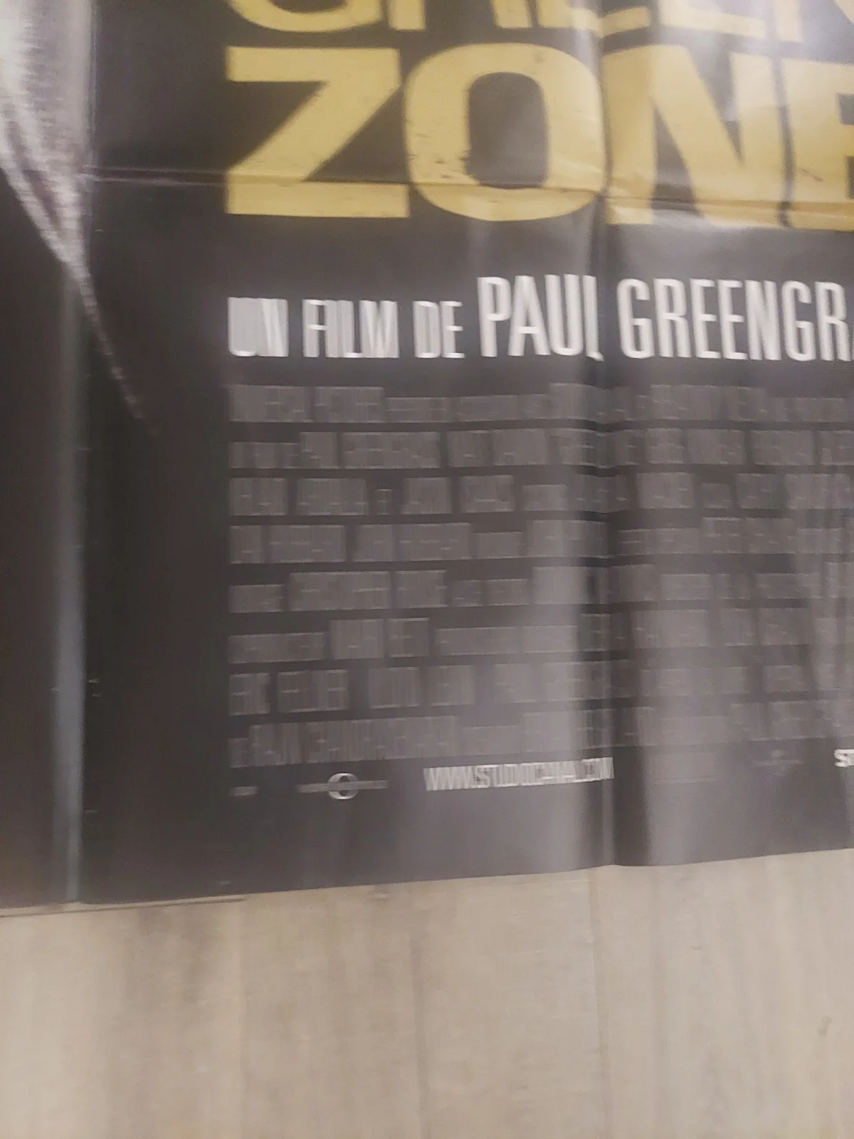 French Movie Poster Original Green Zone Matt Damon 1600 x 1200mm, изображение 4
