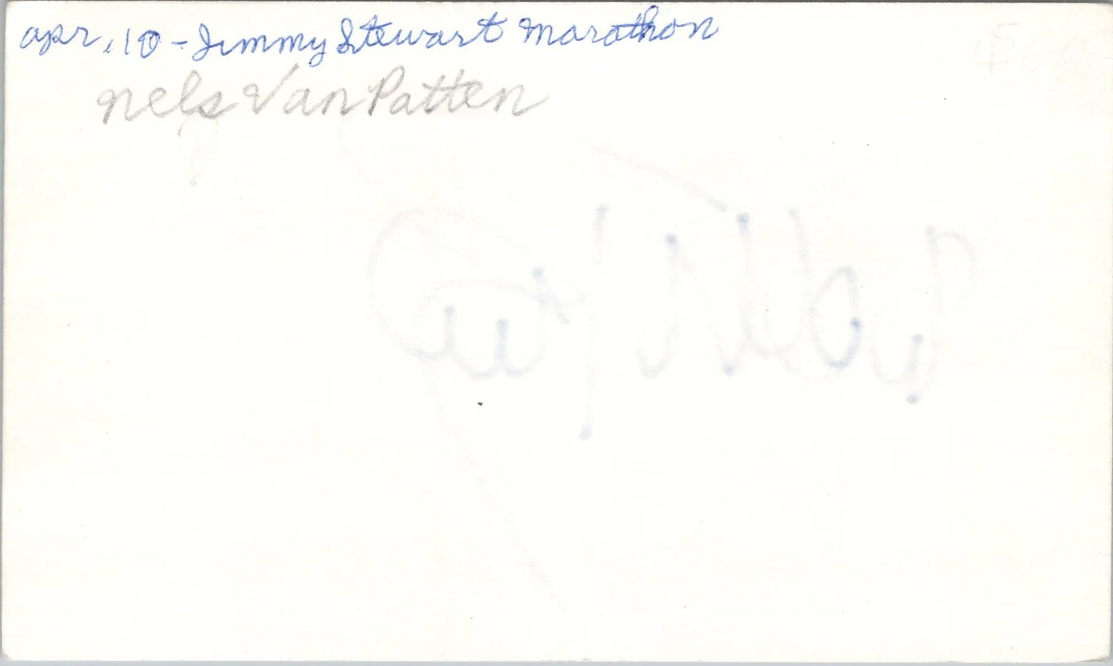 Nels Van Patten — Nels Van Patten Signed 3x5 Index Card Summer School Autographed, image 2
